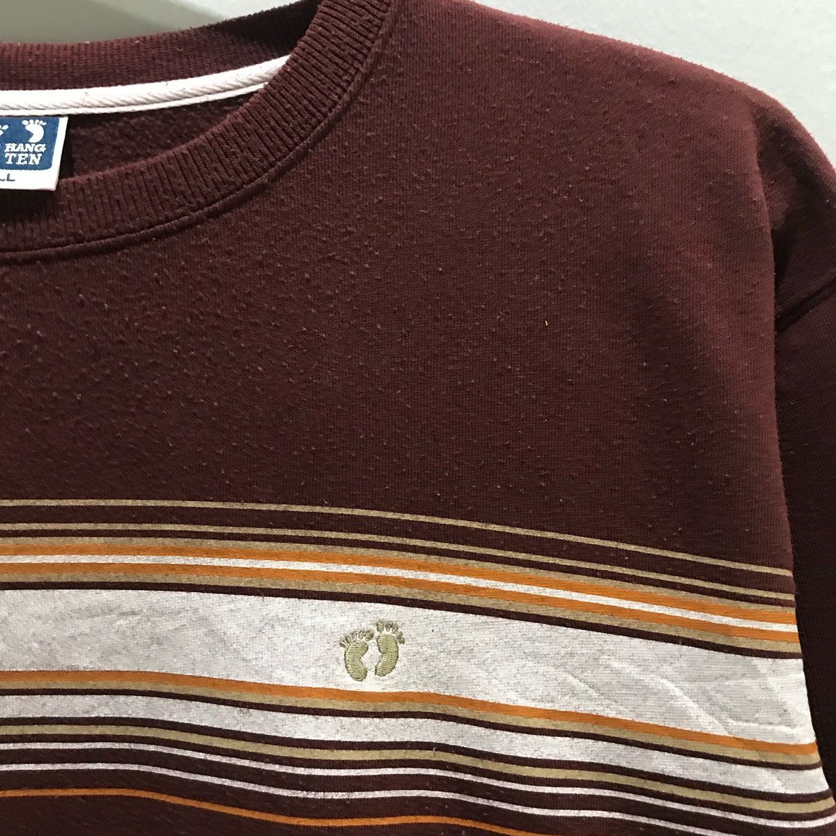 Hang Ten × Japanese Brand × Vintage Hang Ten Sweatshirts Size Ll Fits Xl Size US XL / EU 56 / 4 - 4 Thumbnail