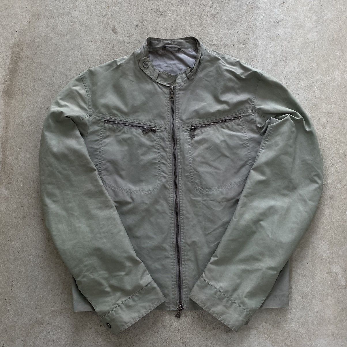 image of Jil Sander Cropped Jacket in Mint Green, Men's (Size Medium)