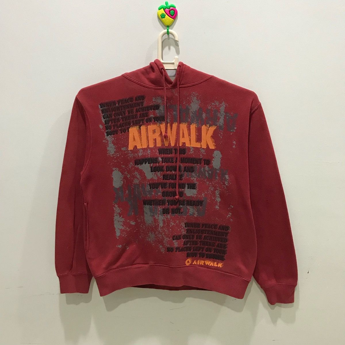 AIRWALK Hoodie Big Spellout Size L
