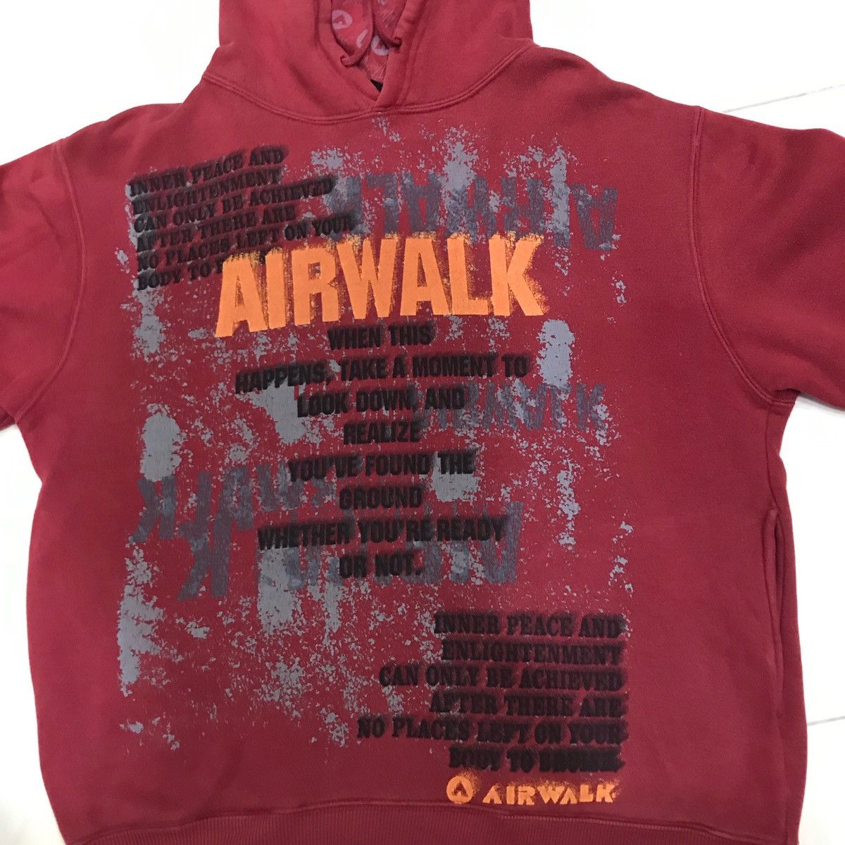Airwalk × Japanese Brand AIRWALK Hoodie Big Spellout Size L Size US L / EU 52-54 / 3 - 8 Thumbnail