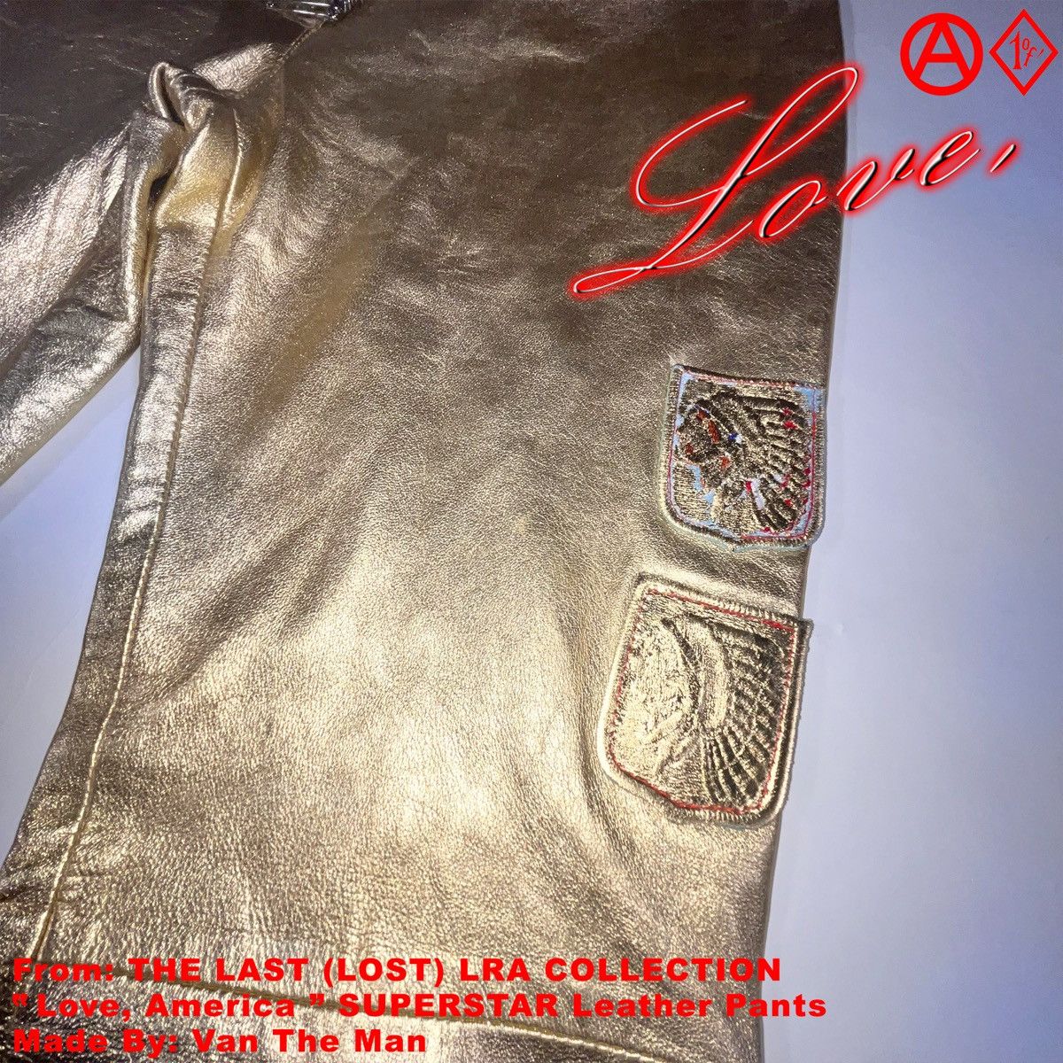 LaRopa × Vintage 1/1 LaRopaMerica SUPERSTAR Leather Pants Size US 29 - 6 Thumbnail