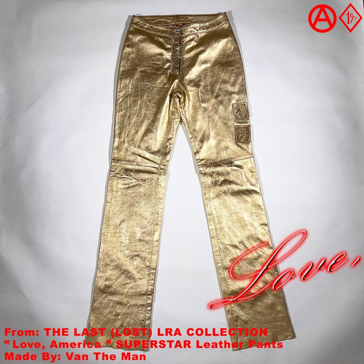 LaRopa × Vintage 1/1 LaRopaMerica SUPERSTAR Leather Pants Size US 29 - 1 Thumbnail