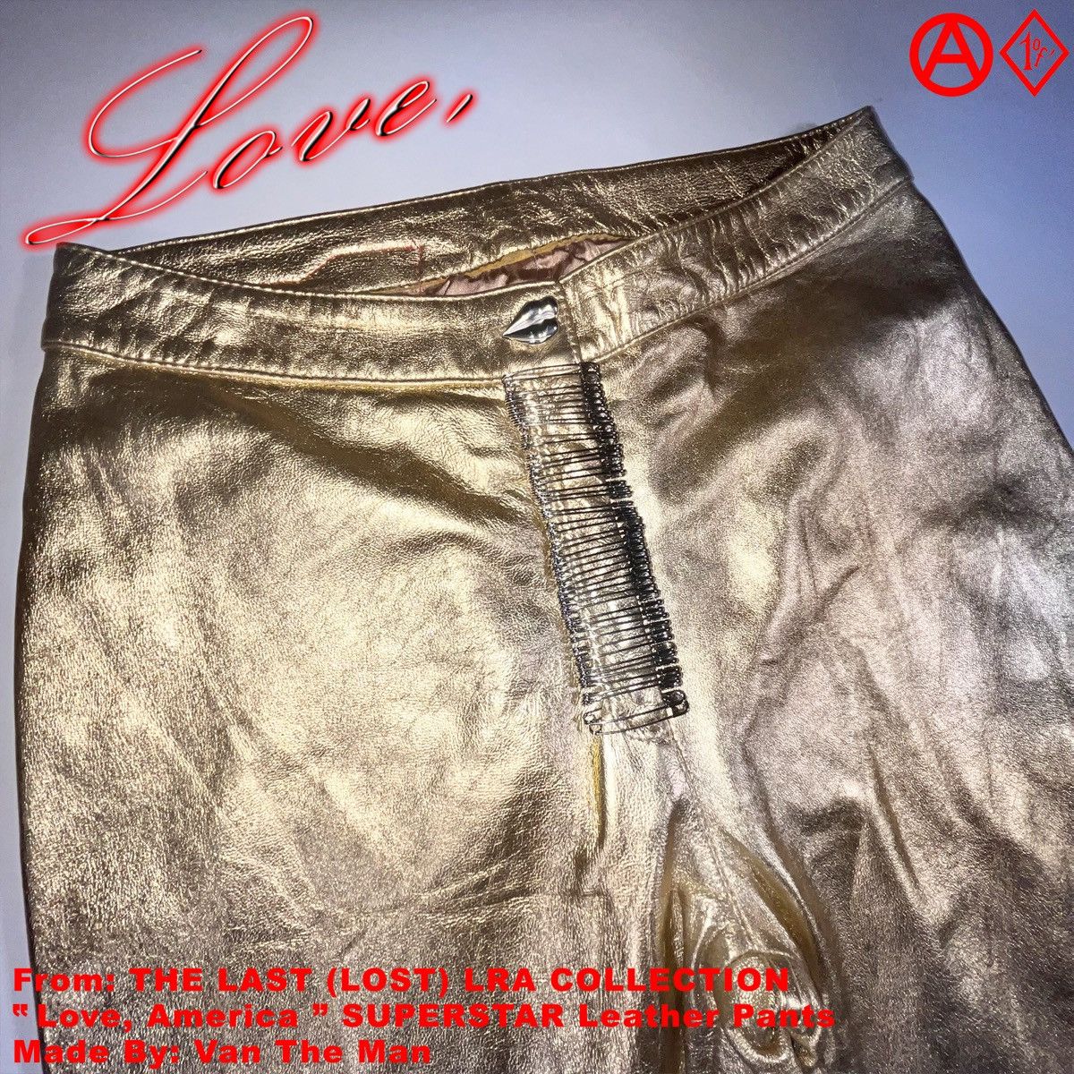 LaRopa × Vintage 1/1 LaRopaMerica SUPERSTAR Leather Pants Size US 29 - 3 Thumbnail