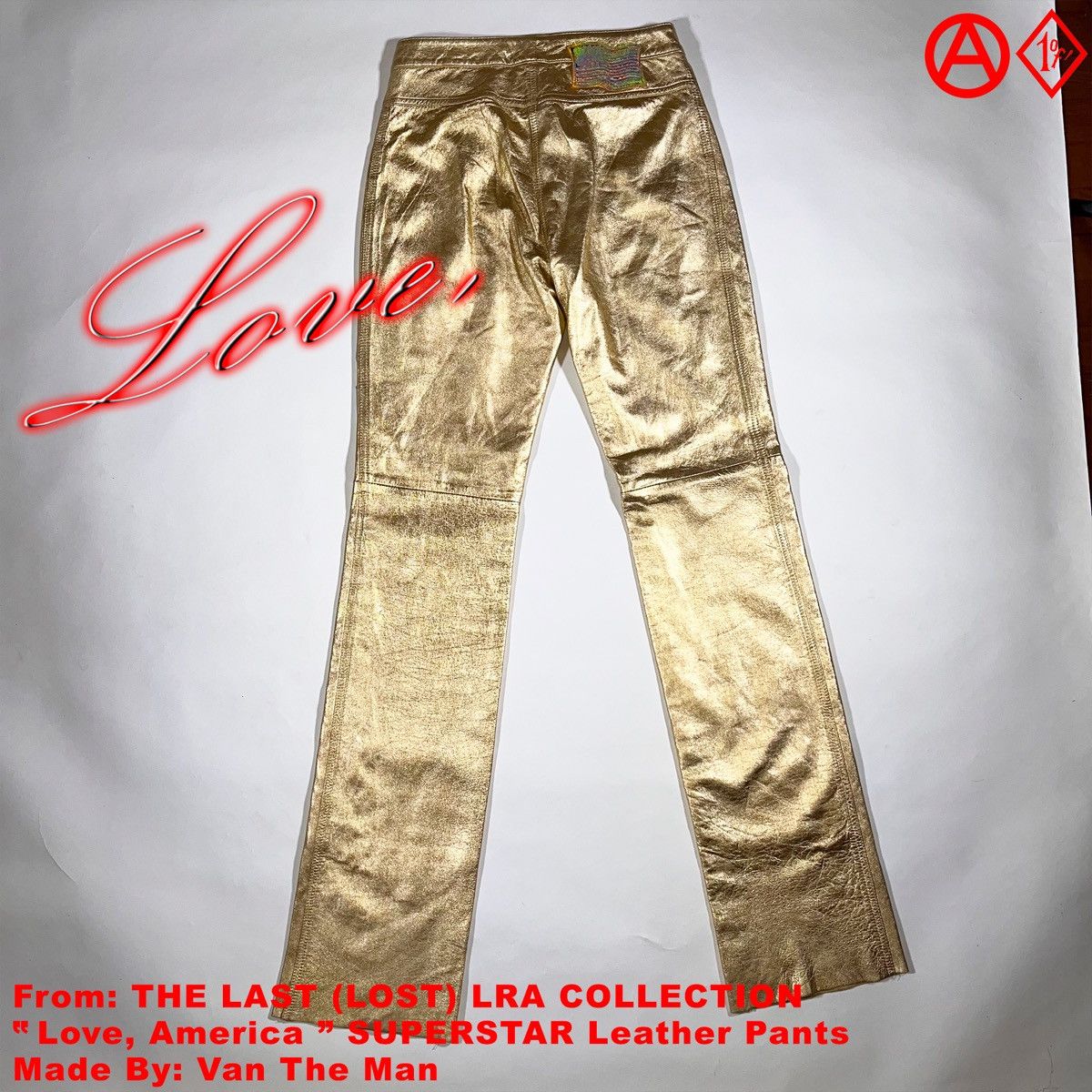 LaRopa × Vintage 1/1 LaRopaMerica SUPERSTAR Leather Pants Size US 29 - 2 Thumbnail
