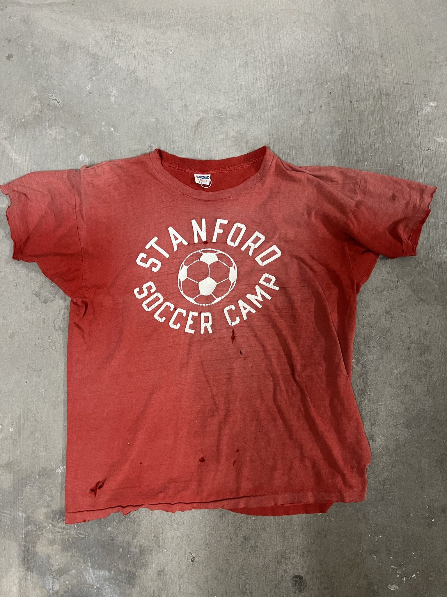 Vintage Vintage 70s Champion Stanford Soccer Camp Tee Size US M / EU 48-50 / 2 - 1 Thumbnail