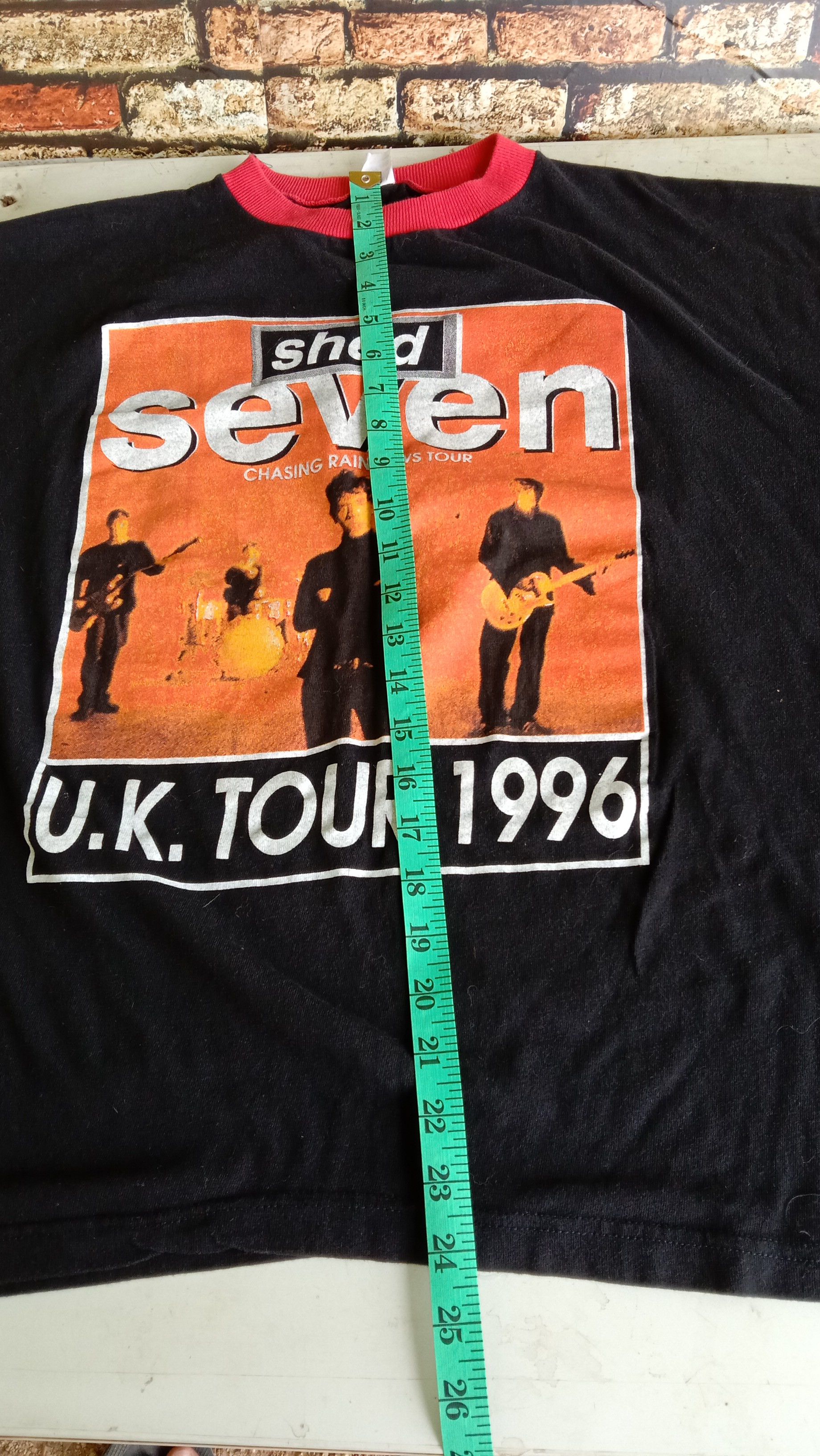Band Tees vtg 90s shed seven tour 1996 band shirt oasis britpop Size US XL / EU 56 / 4 - 5 Thumbnail
