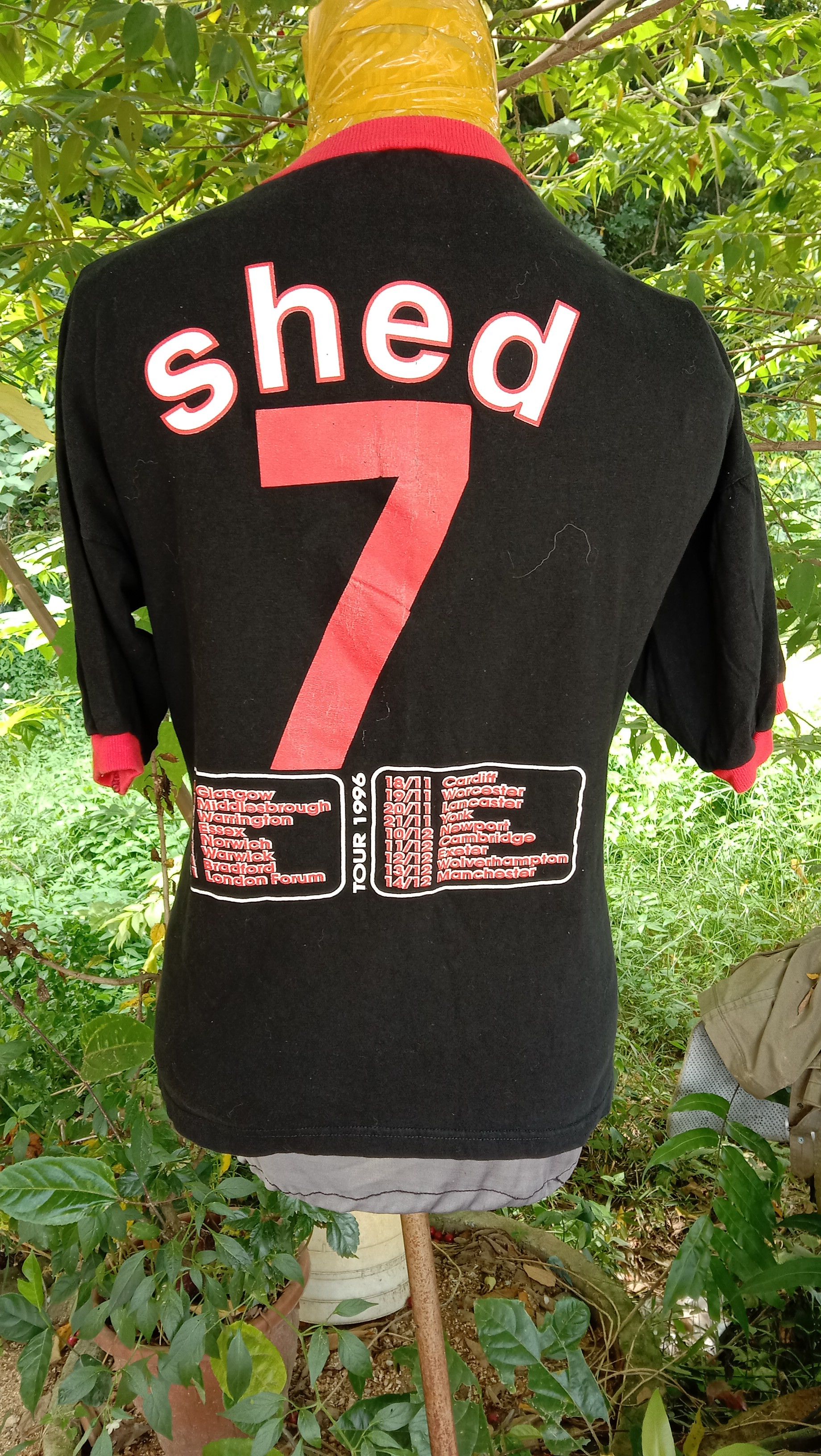 Band Tees vtg 90s shed seven tour 1996 band shirt oasis britpop Size US XL / EU 56 / 4 - 4 Thumbnail