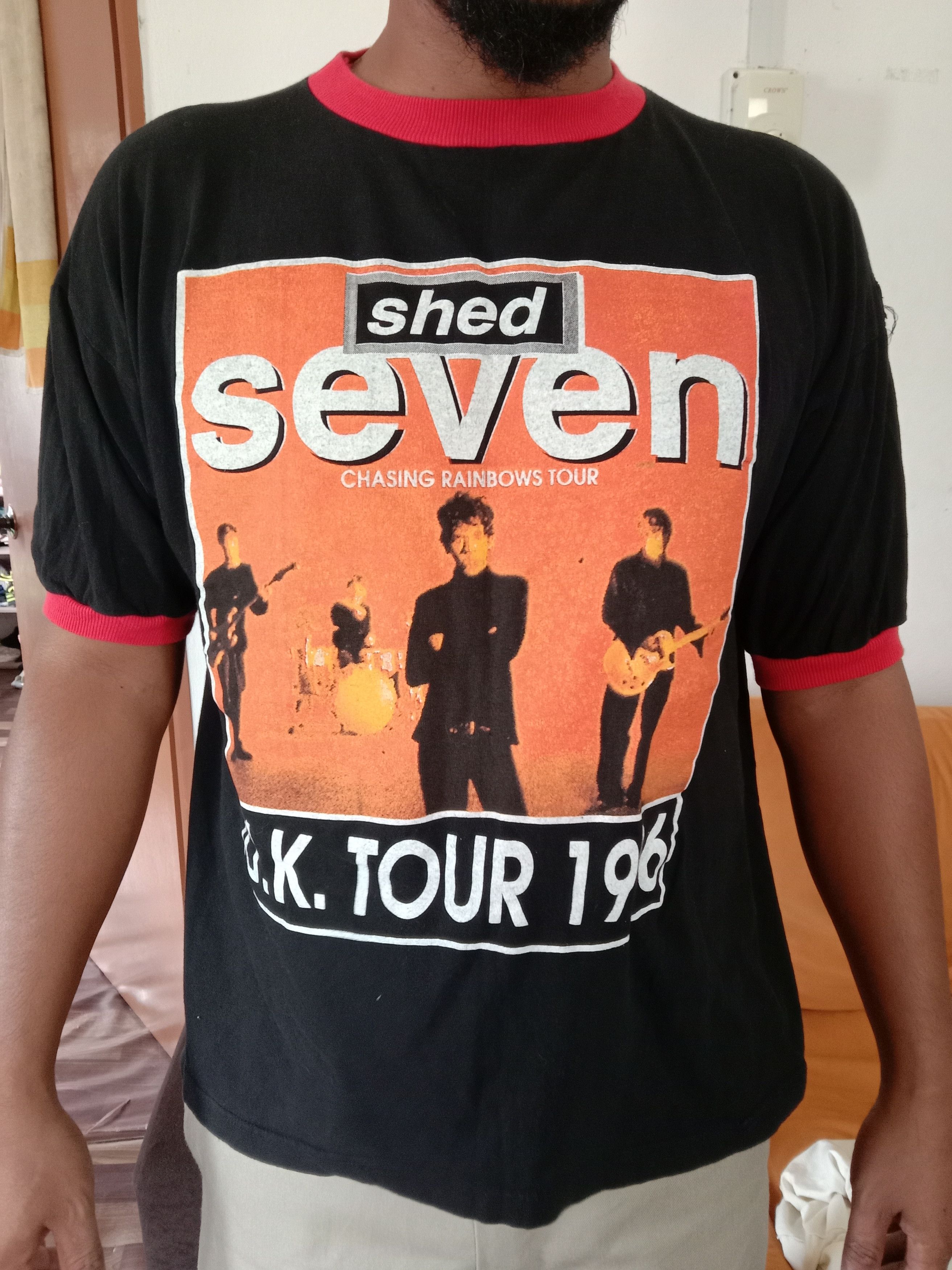 Band Tees vtg 90s shed seven tour 1996 band shirt oasis britpop Size US XL / EU 56 / 4 - 6 Thumbnail