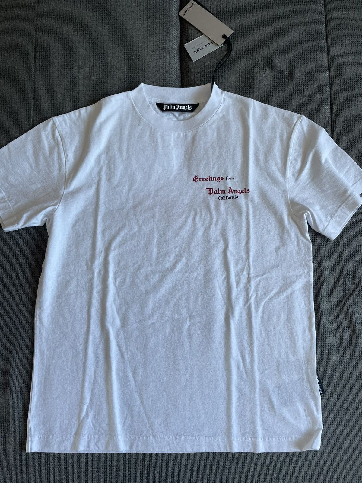 Palm Angels Palm Angels Greeting t-shirt | Grailed