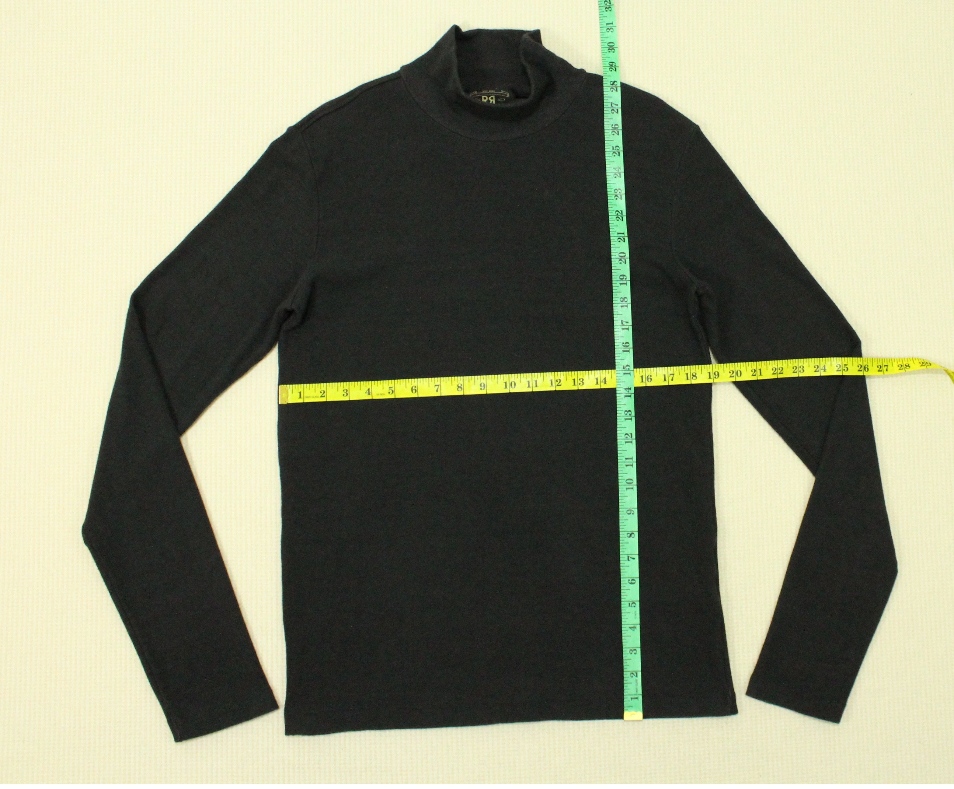RRL Ralph Lauren RRL T Top Mock Neck Turtleneck Stretchy Bodyfit Heavyweight Size US L / EU 52-54 / 3 - 9 Thumbnail