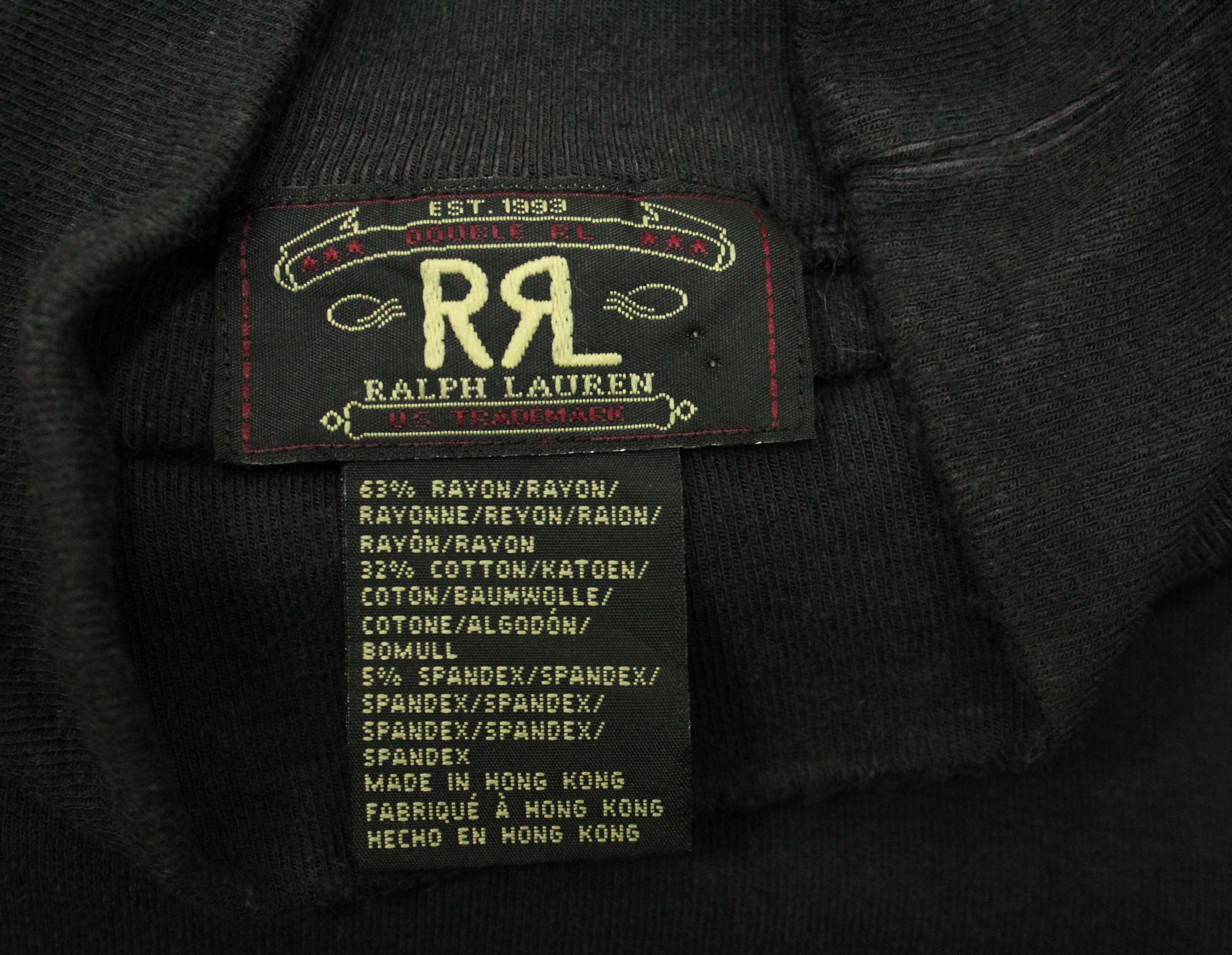 RRL Ralph Lauren RRL T Top Mock Neck Turtleneck Stretchy Bodyfit Heavyweight Size US L / EU 52-54 / 3 - 6 Thumbnail