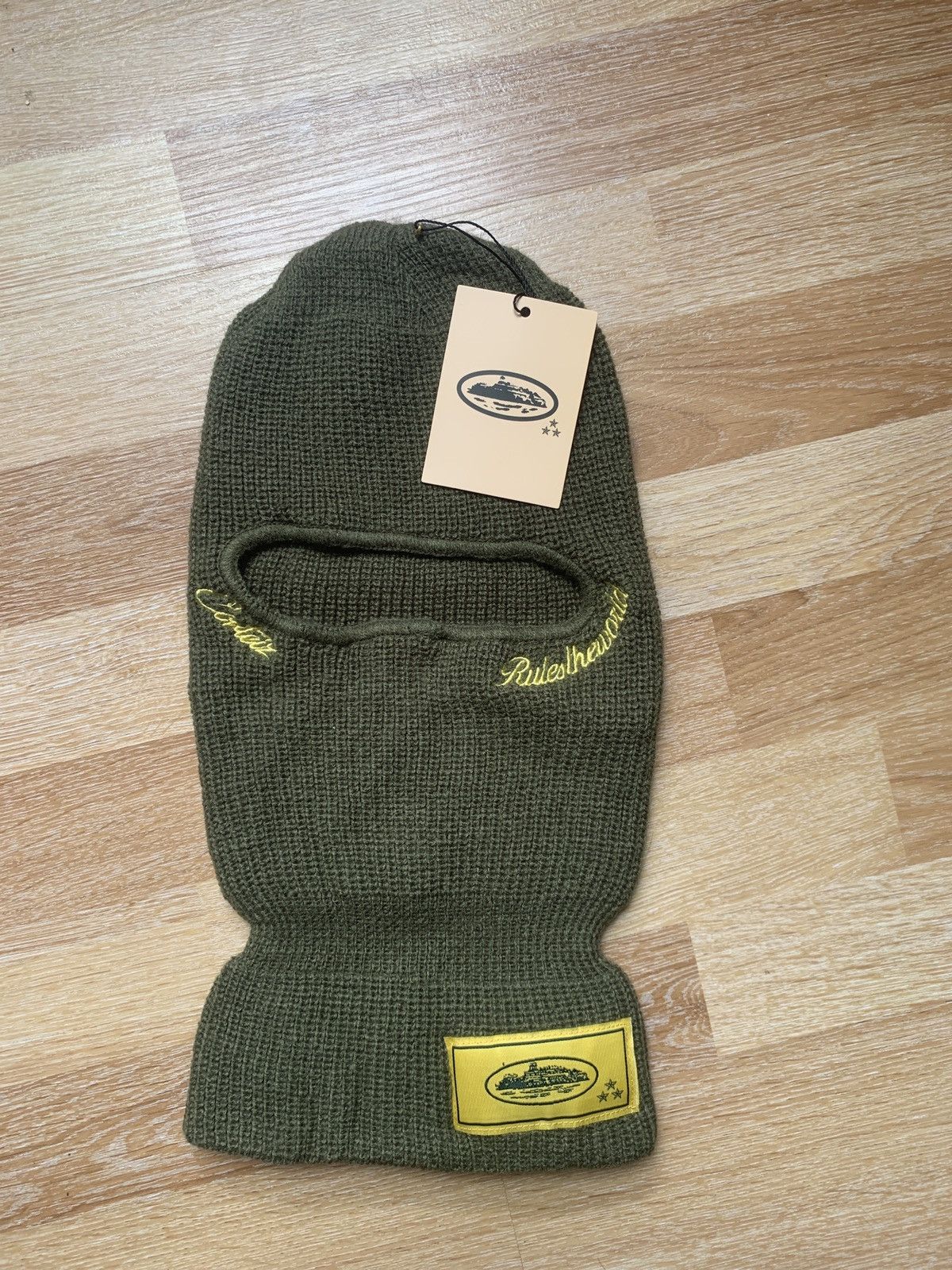 Corteiz Knit Balaclava Army Green