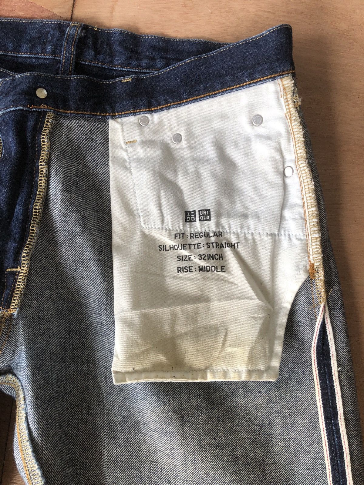 Self Edge UNIQLO Selvedge Denim Jeans Size US 32 / EU 48 - 6 Thumbnail