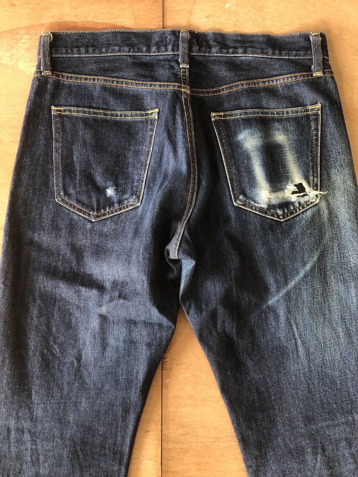 Self Edge UNIQLO Selvedge Denim Jeans Size US 32 / EU 48 - 2 Thumbnail