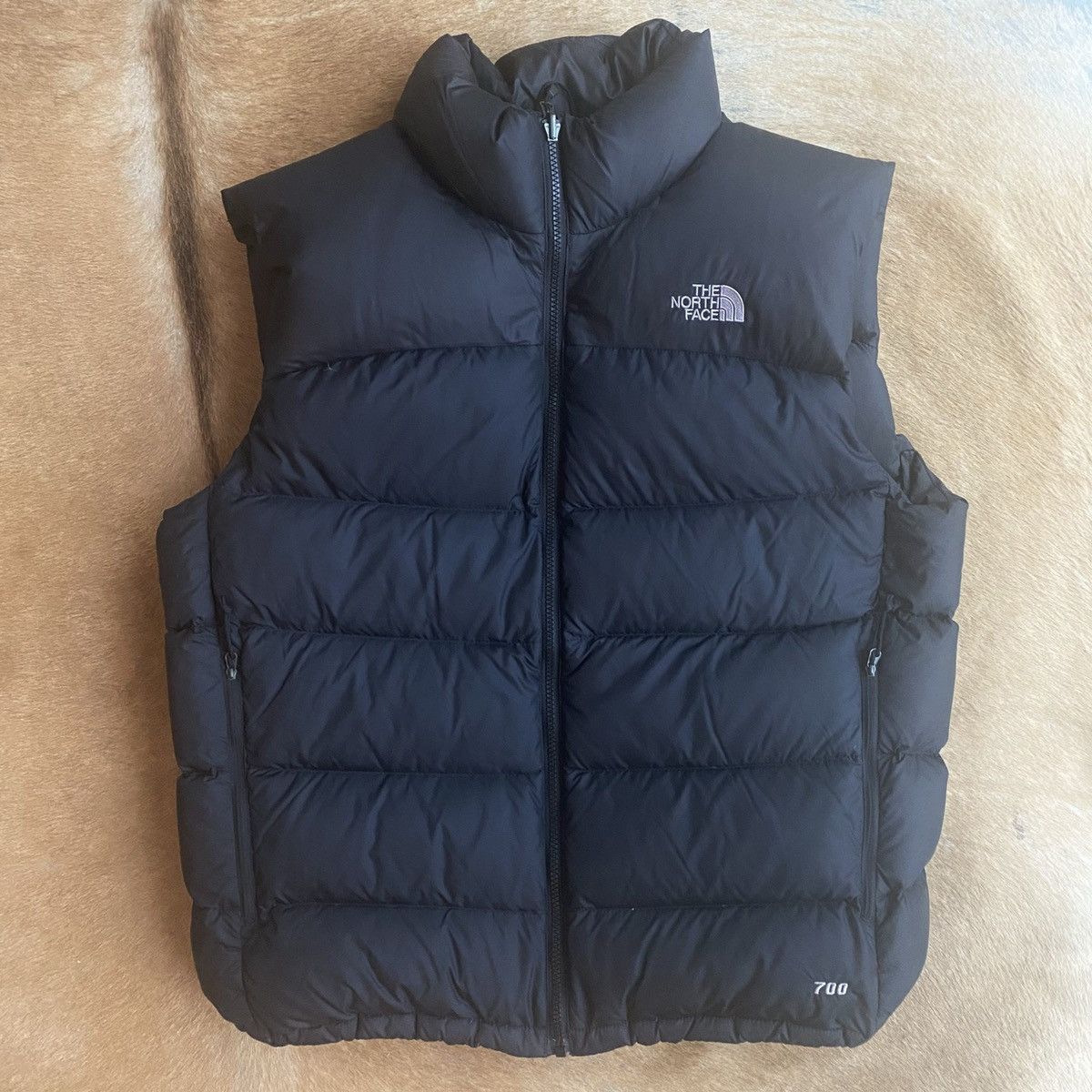 Vintage The North Face Nupste 700 Down Puffer Vest Black | Grailed