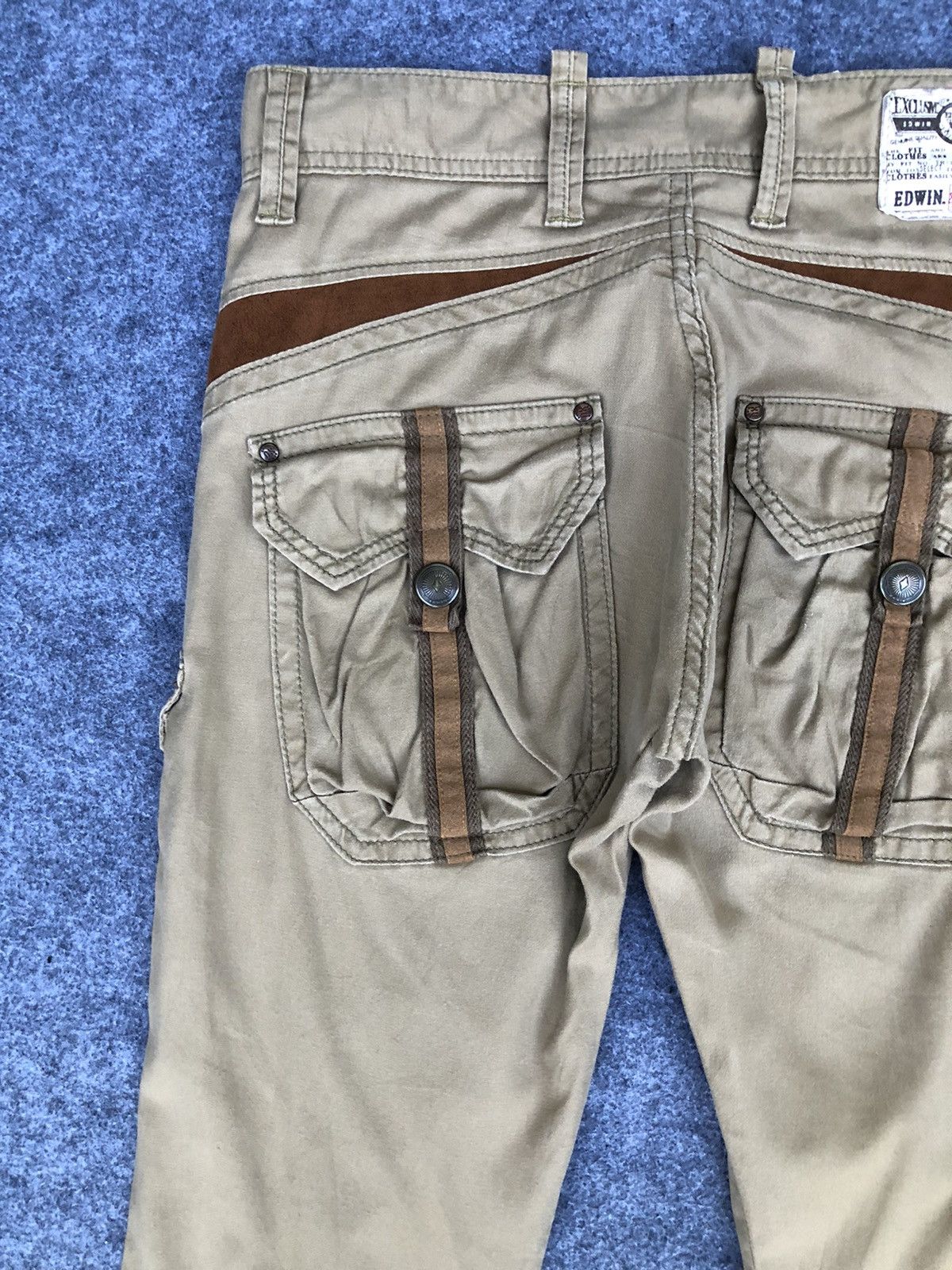 Edwin Last Drop🔥HOT ITEM🔥Vtg Edwin Flared Bootcut Cargo Pant Size US 32 / EU 48 - 7 Thumbnail
