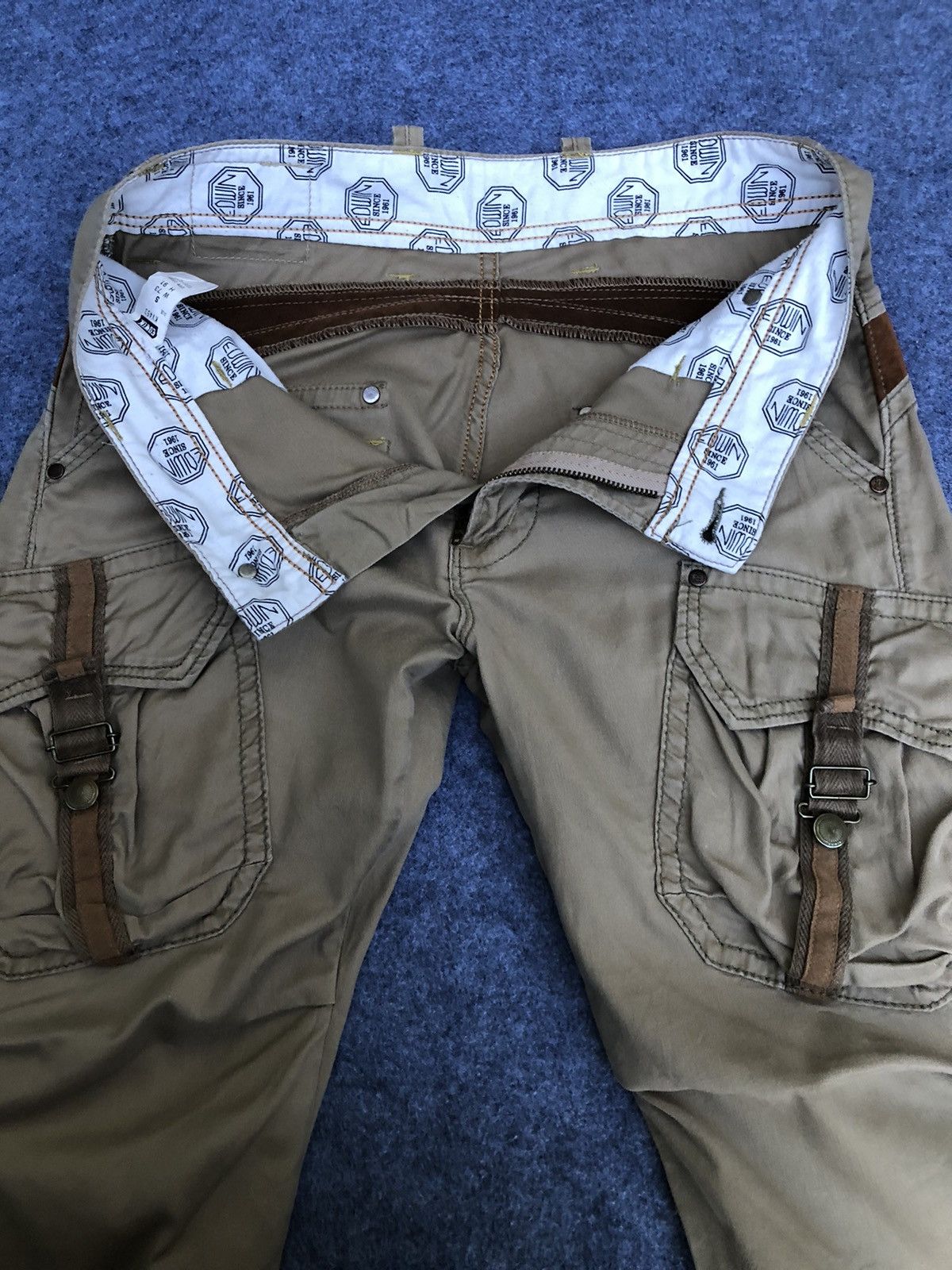 Edwin Last Drop🔥HOT ITEM🔥Vtg Edwin Flared Bootcut Cargo Pant Size US 32 / EU 48 - 8 Thumbnail