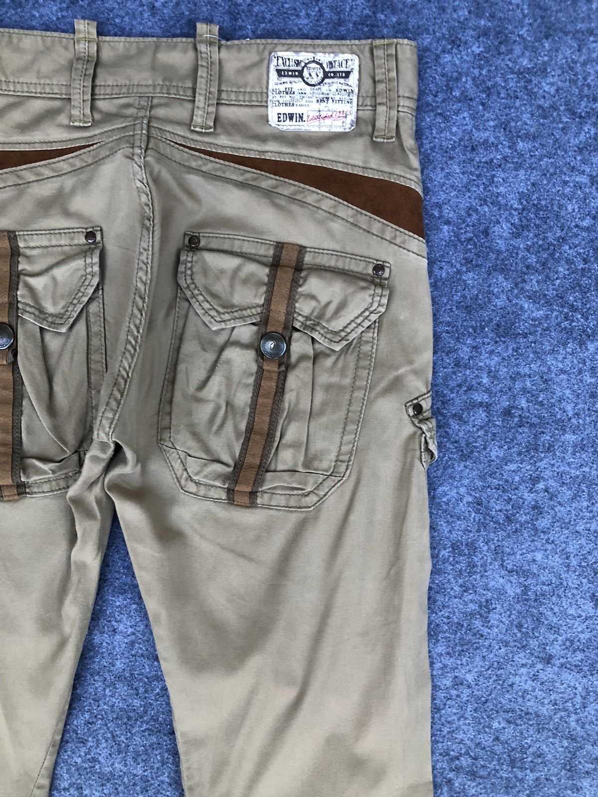 Edwin Last Drop🔥HOT ITEM🔥Vtg Edwin Flared Bootcut Cargo Pant Size US 32 / EU 48 - 6 Thumbnail