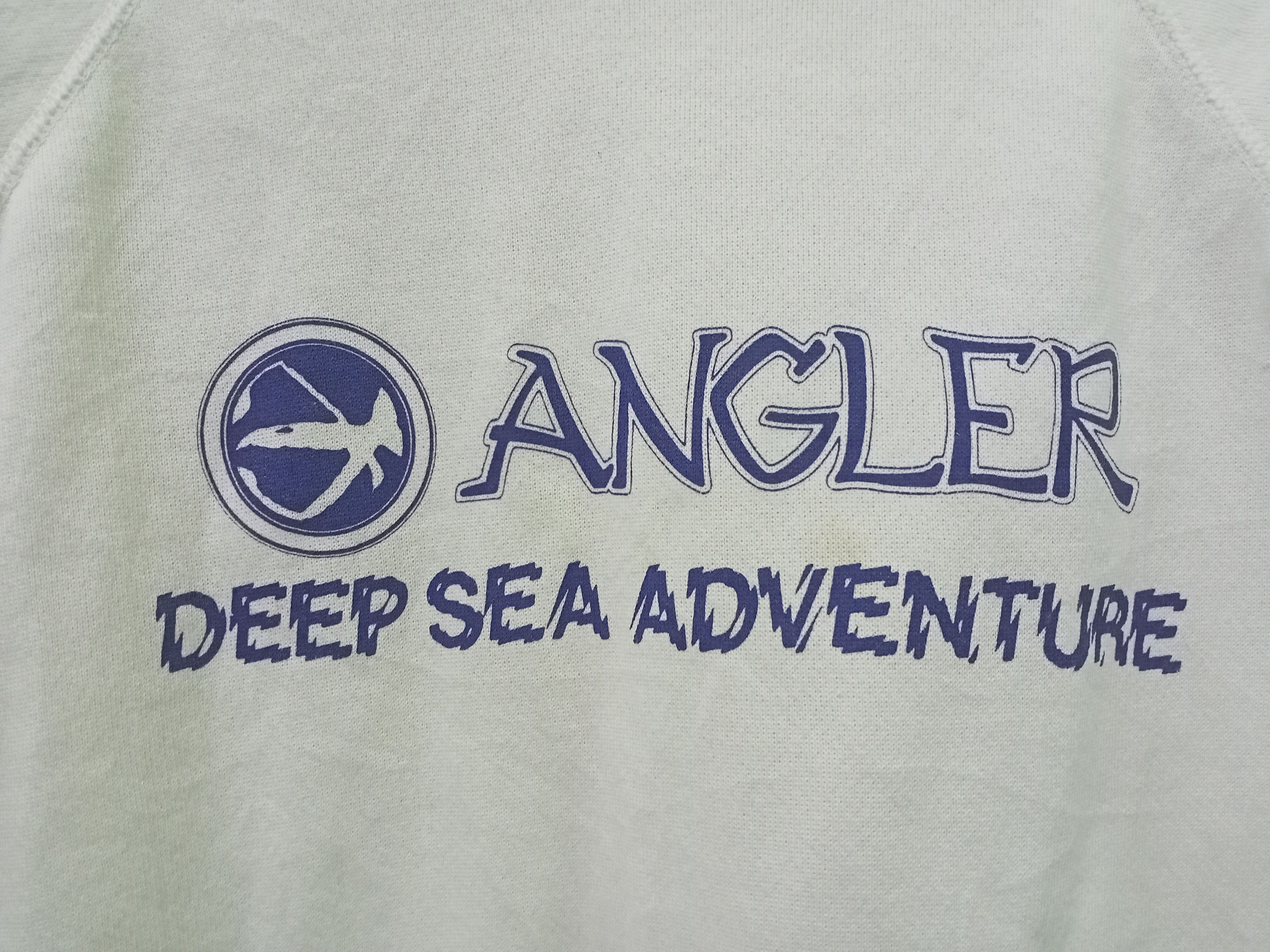 Vintage Vintage 80s Hanes Angler Deep Sea Advanture Sweatshirt Size US L / EU 52-54 / 3 - 2 Thumbnail