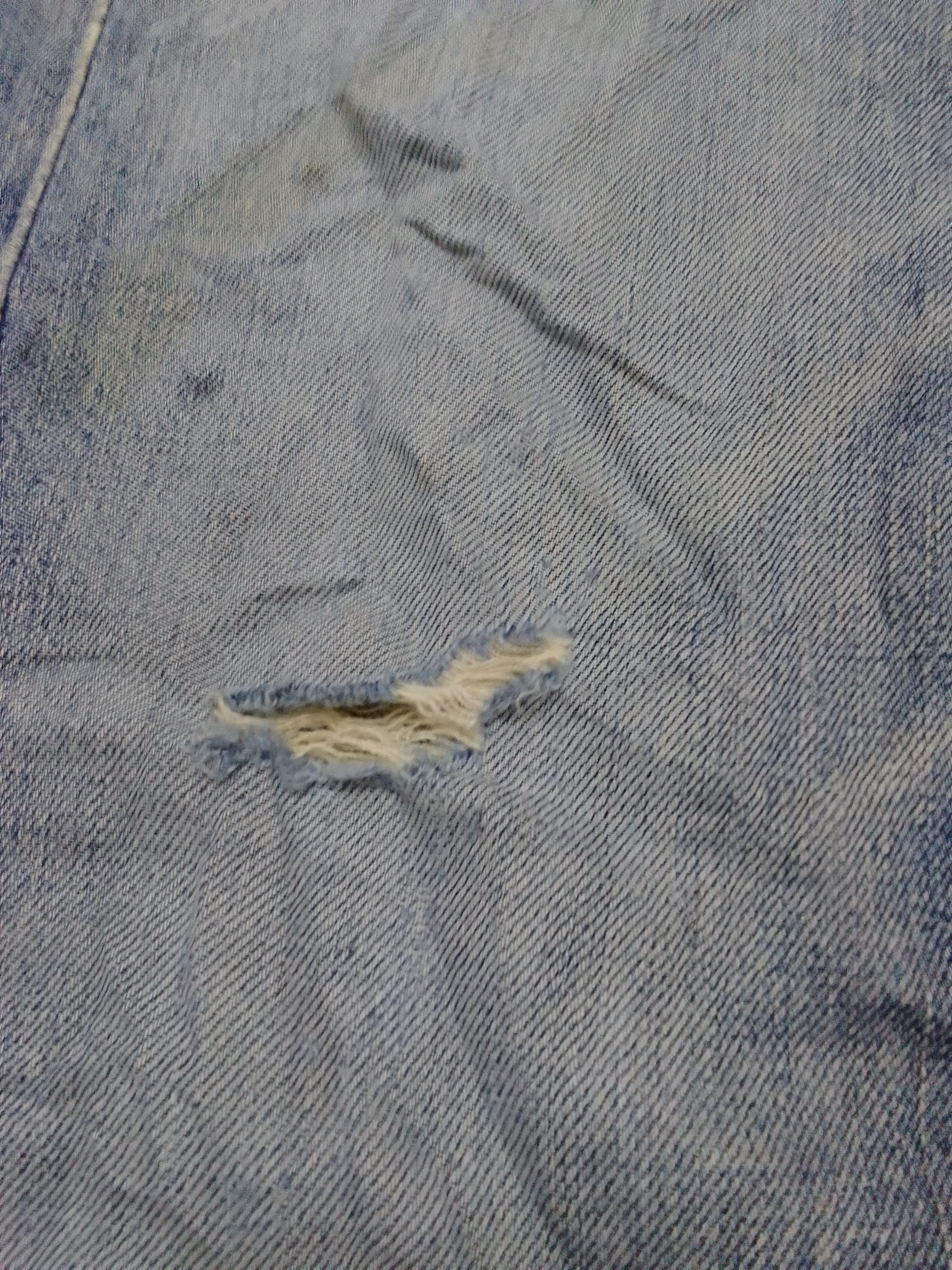 Levi's Ripped DISTRESSED LEVIS LOT 503 Button J09 SELVEDGE DENIM Size US 31 - 7 Thumbnail