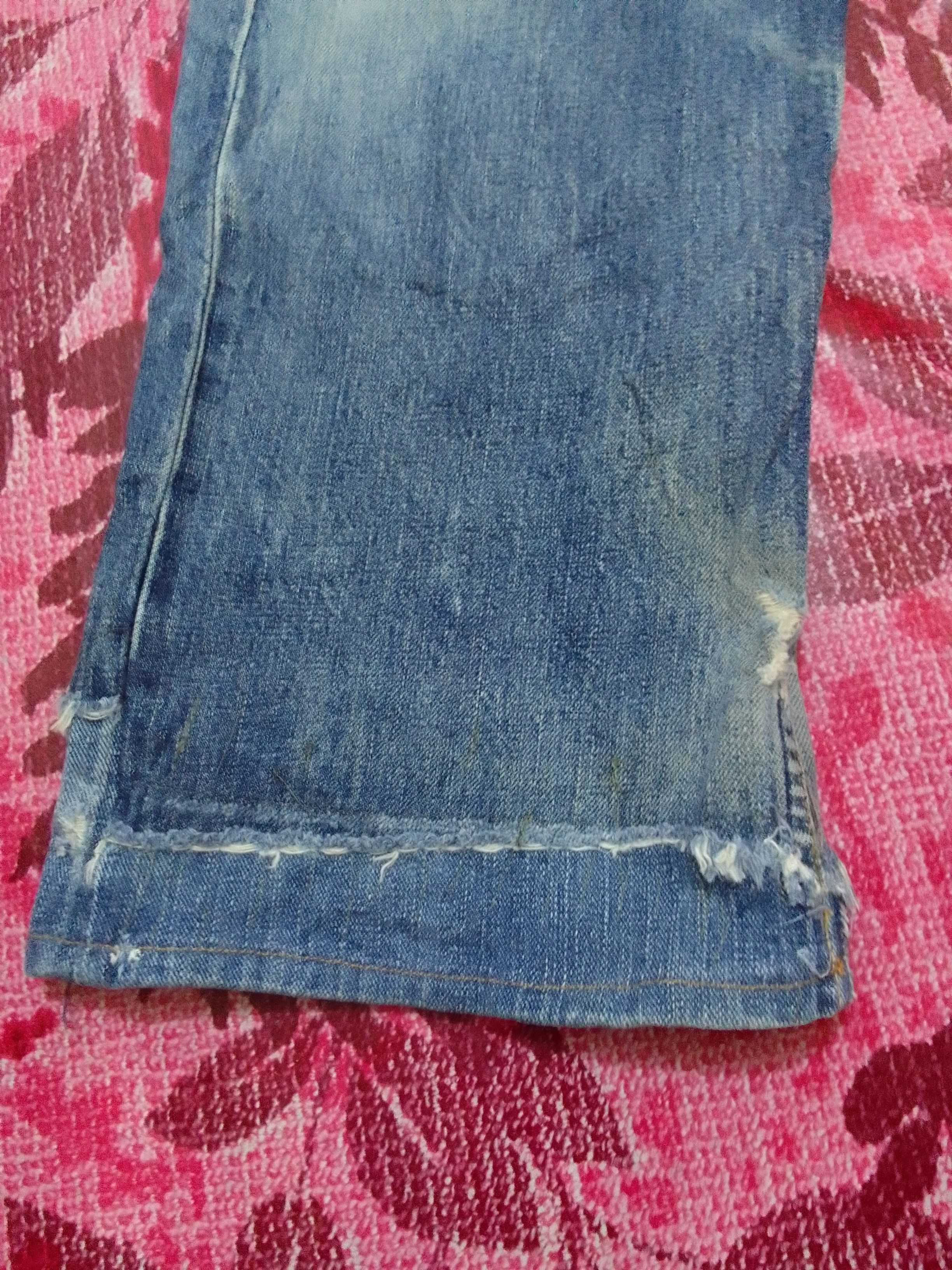 Levi's Ripped DISTRESSED LEVIS LOT 503 Button J09 SELVEDGE DENIM Size US 31 - 11 Thumbnail