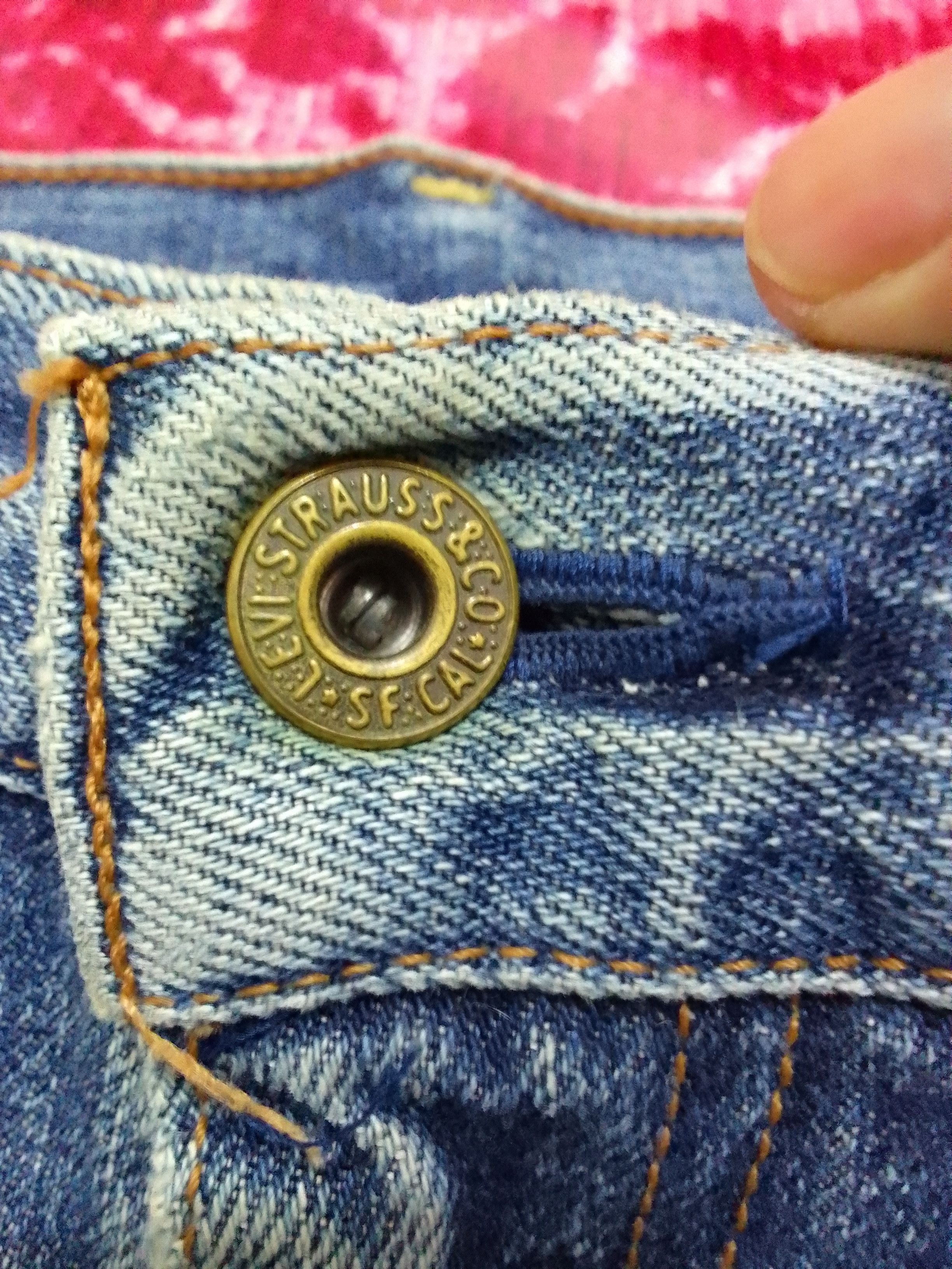 Levi's Ripped DISTRESSED LEVIS LOT 503 Button J09 SELVEDGE DENIM Size US 31 - 3 Thumbnail