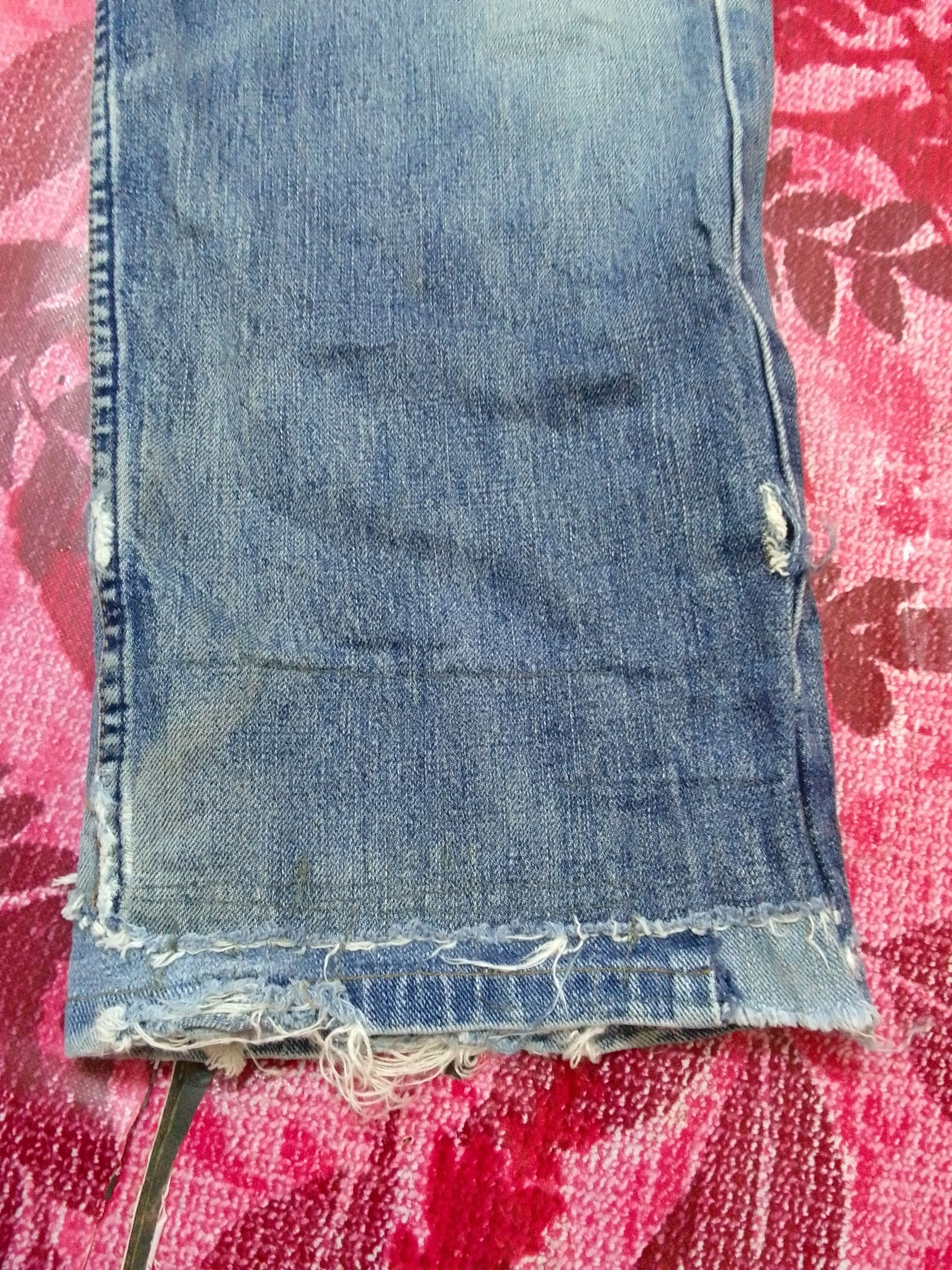 Levi's Ripped DISTRESSED LEVIS LOT 503 Button J09 SELVEDGE DENIM Size US 31 - 13 Thumbnail