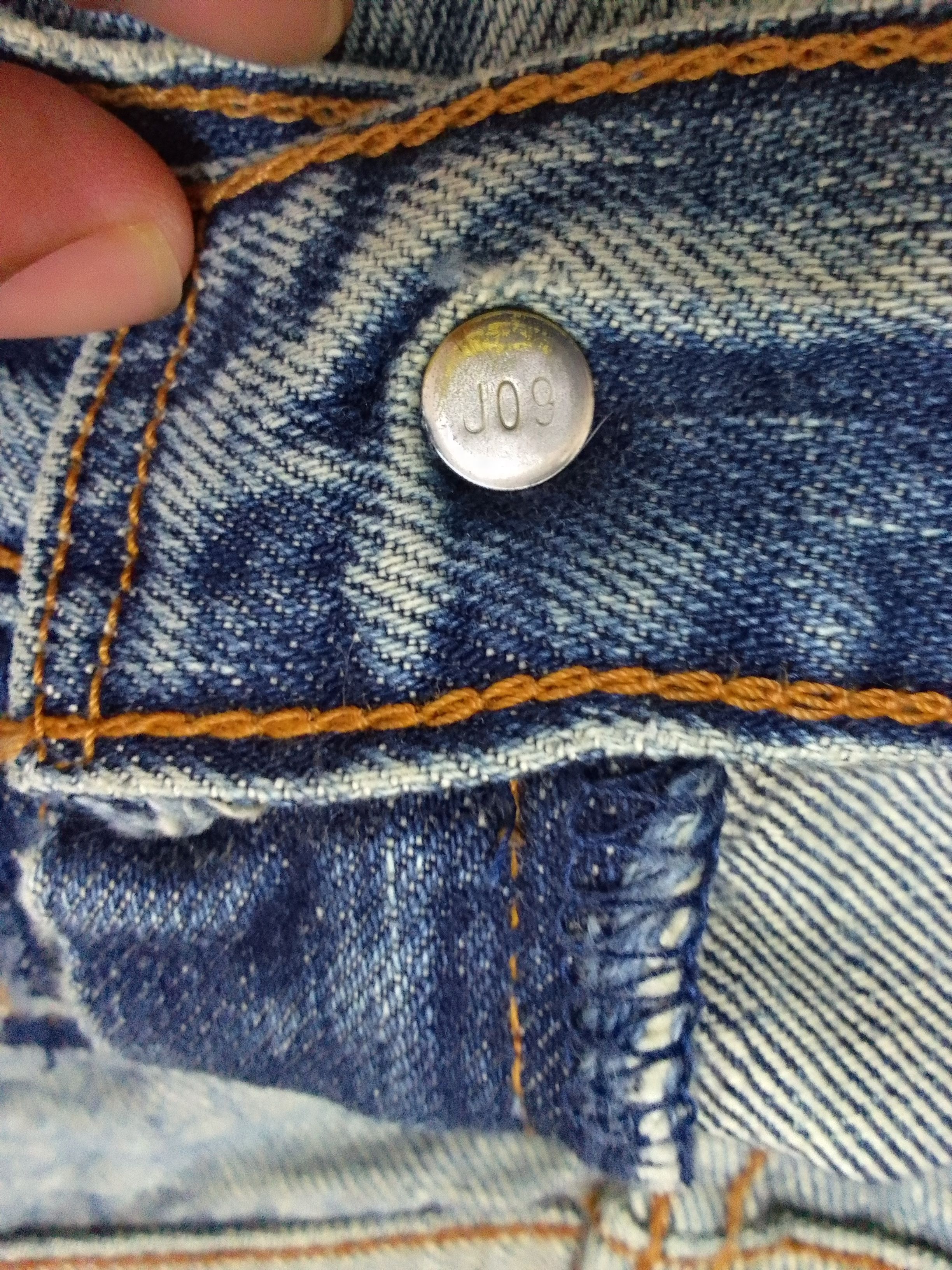 Levi's Ripped DISTRESSED LEVIS LOT 503 Button J09 SELVEDGE DENIM Size US 31 - 10 Thumbnail