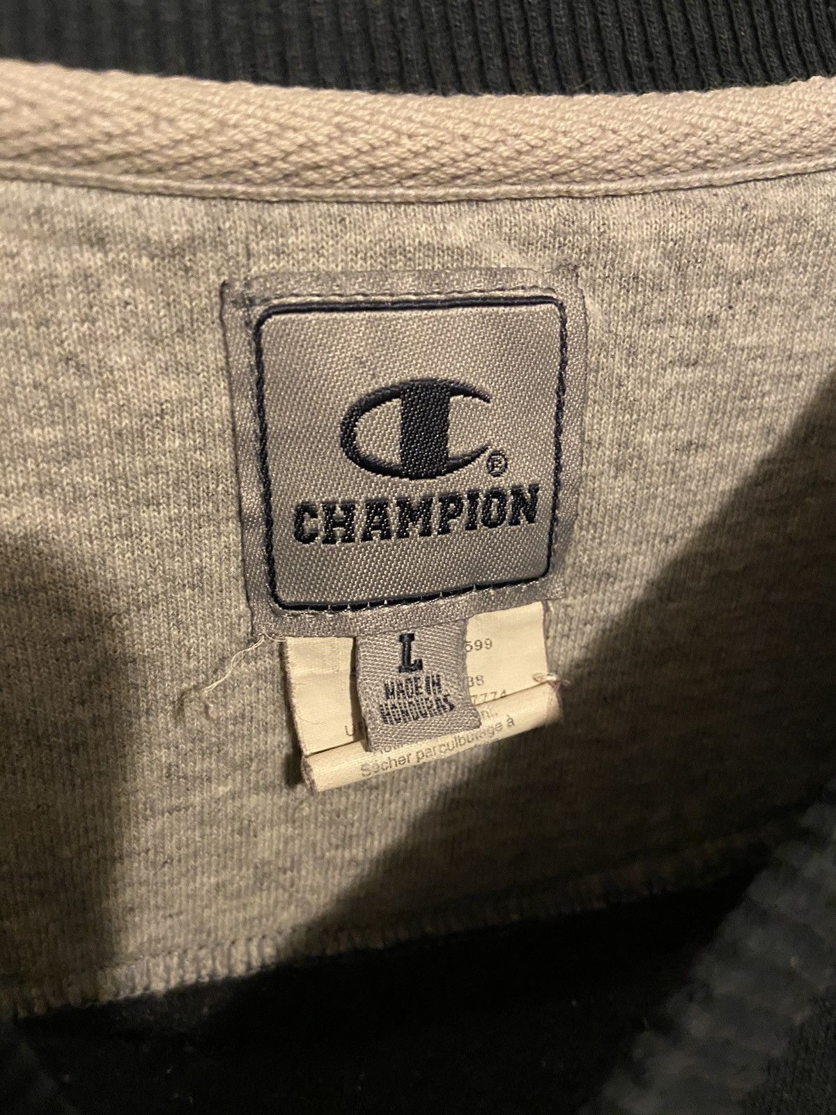 Champion Vintage Y2K Black Champion Crewneck Sweater Size US L / EU 52-54 / 3 - 3 Thumbnail