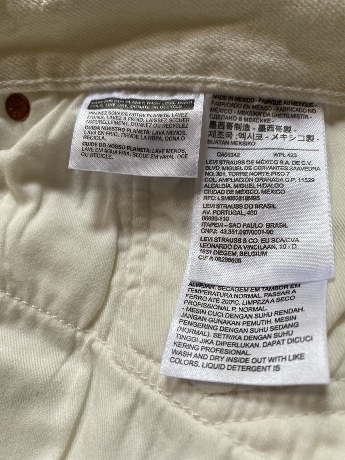 DENIM TEARS × Levi's Denim Tears x Levis Cotton Wreath Jeans White Wash Size US 36 / EU 52 - 5 Thumbnail