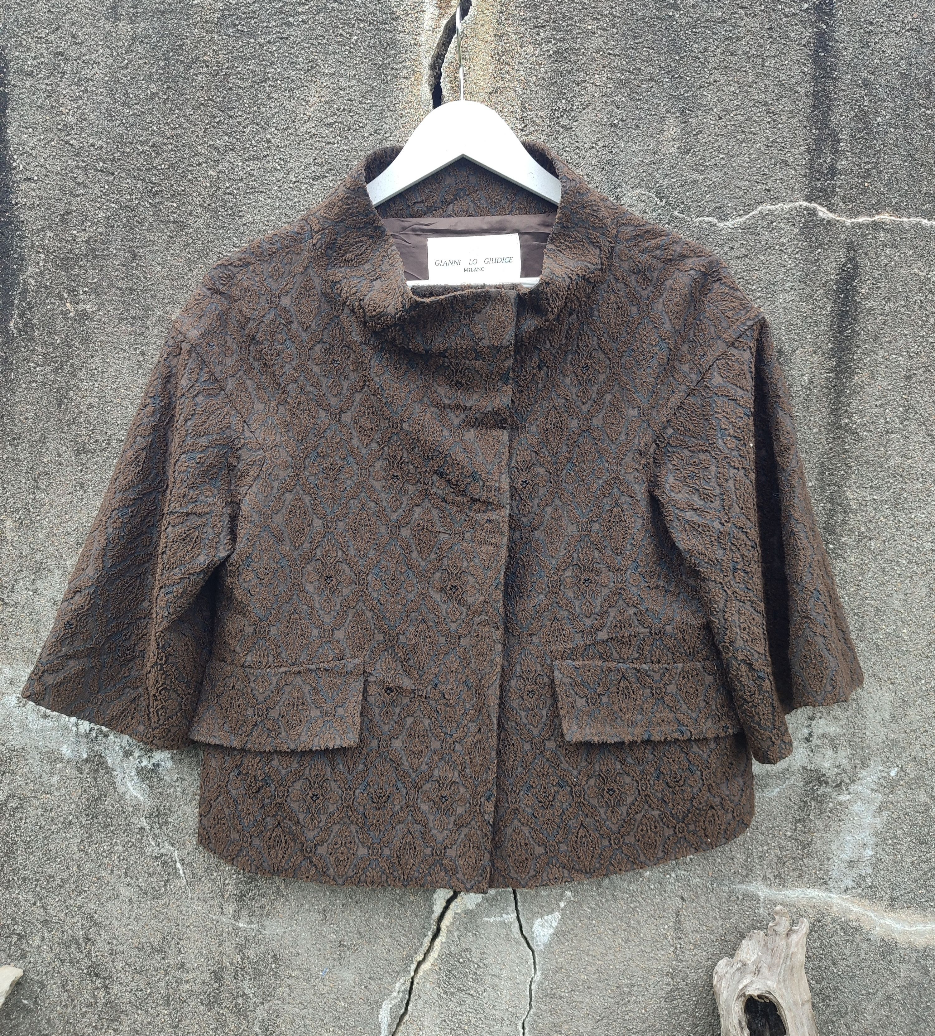 Designer Gianni Lo Giudice Milano Short Sleeve Button Up Jacket Size US S / EU 44-46 / 1 - 1 Thumbnail