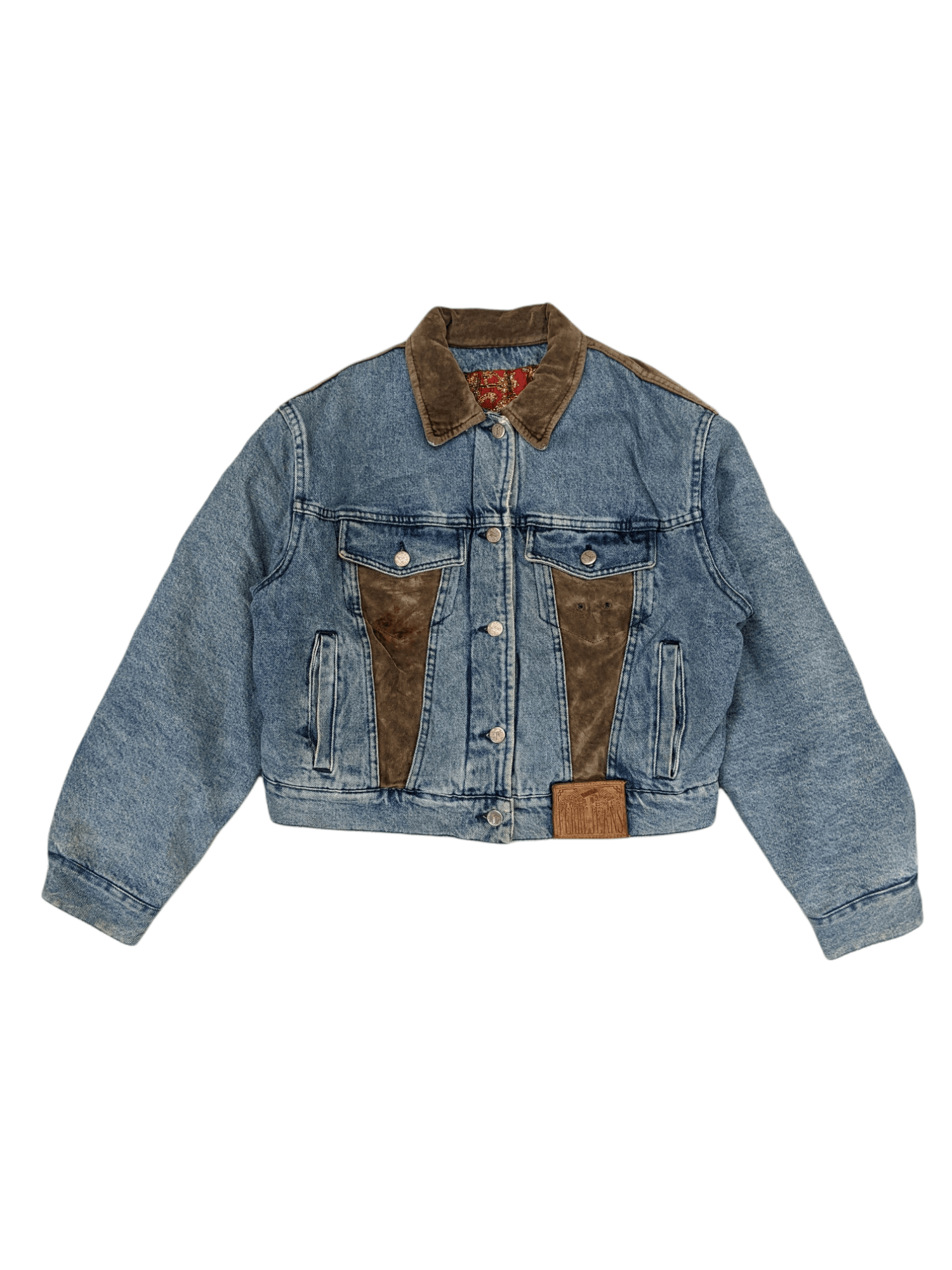 image of Ferre Jeans Denim Jacket in Blue Denim, Men's (Size Small)