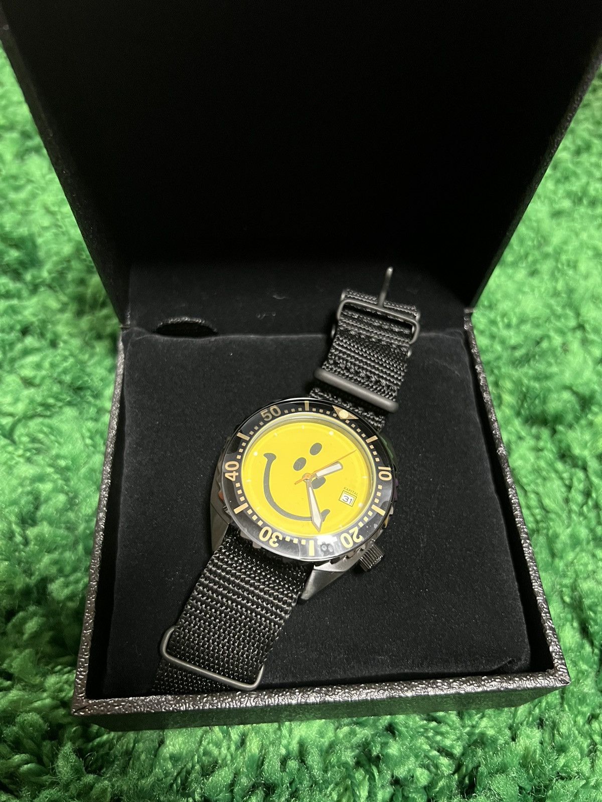 Kapital Kapital Rain Smile Diver Watch | Grailed