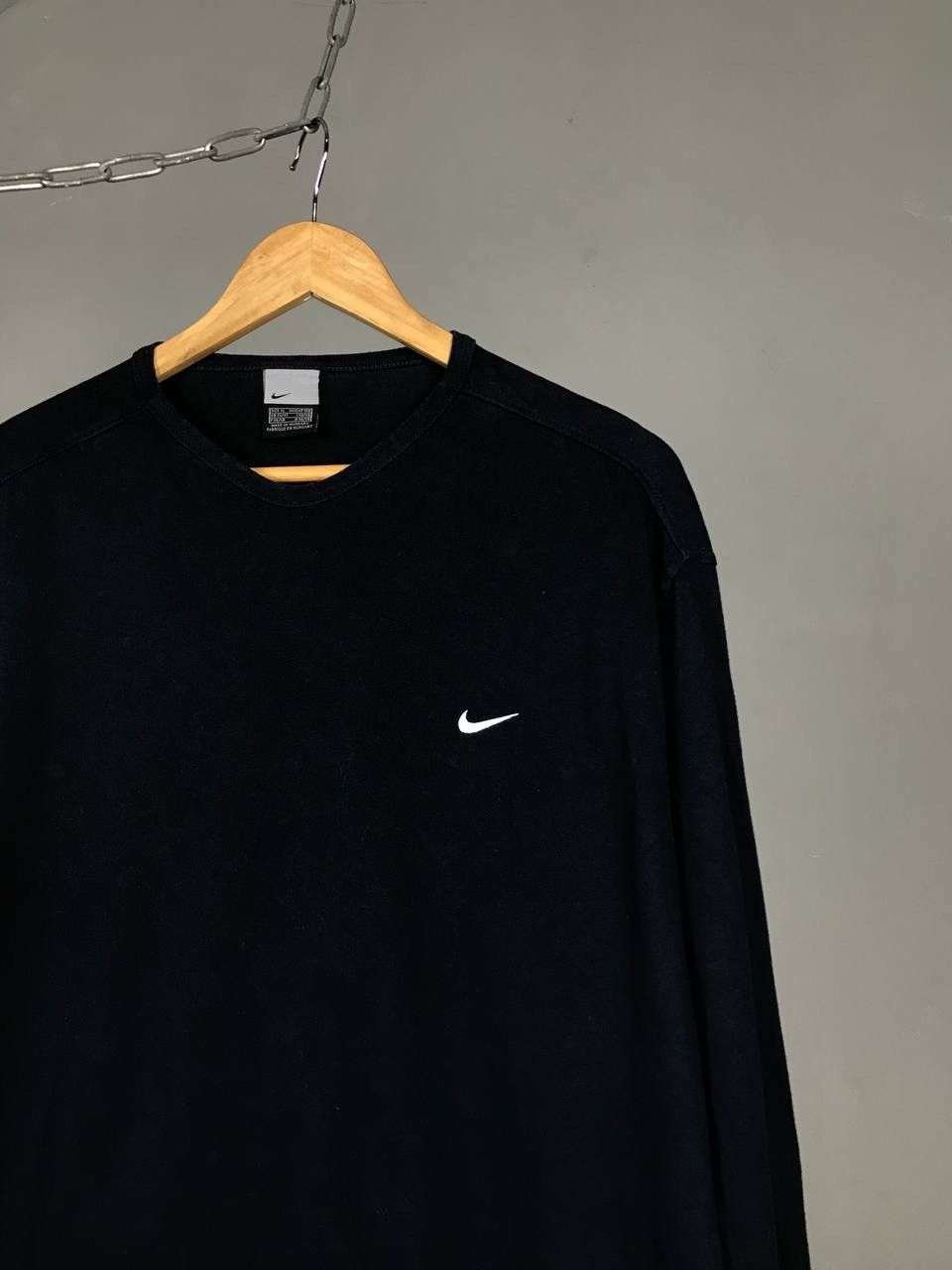 Nike × Vintage Nike swoosh streetwear vintage sweatshirt Size US XL / EU 56 / 4 - 2 Thumbnail