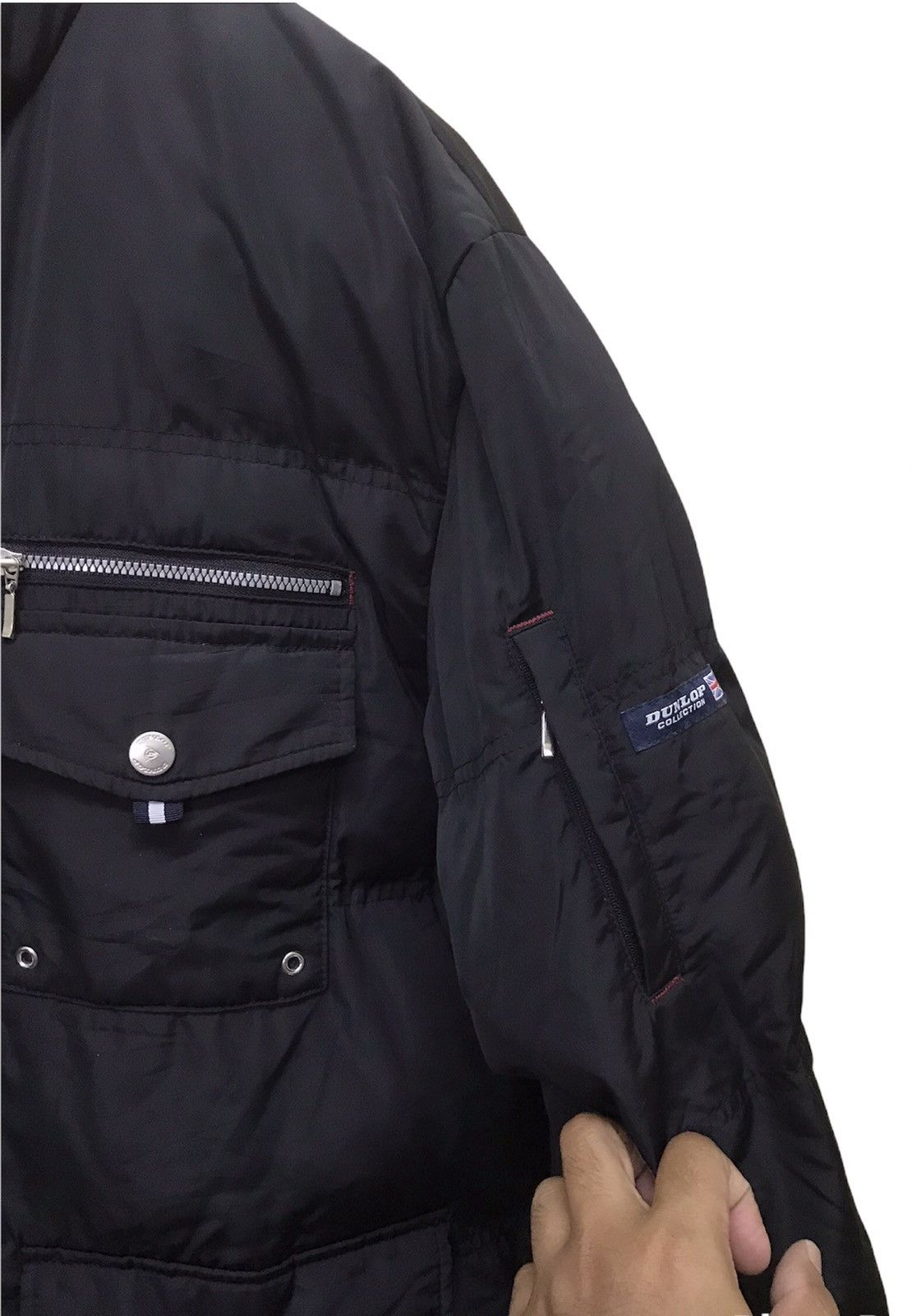 Dunlop × Vintage Dunlop Puffer Jacket X Racing Team X Streetwear Size US L / EU 52-54 / 3 - 4 Thumbnail