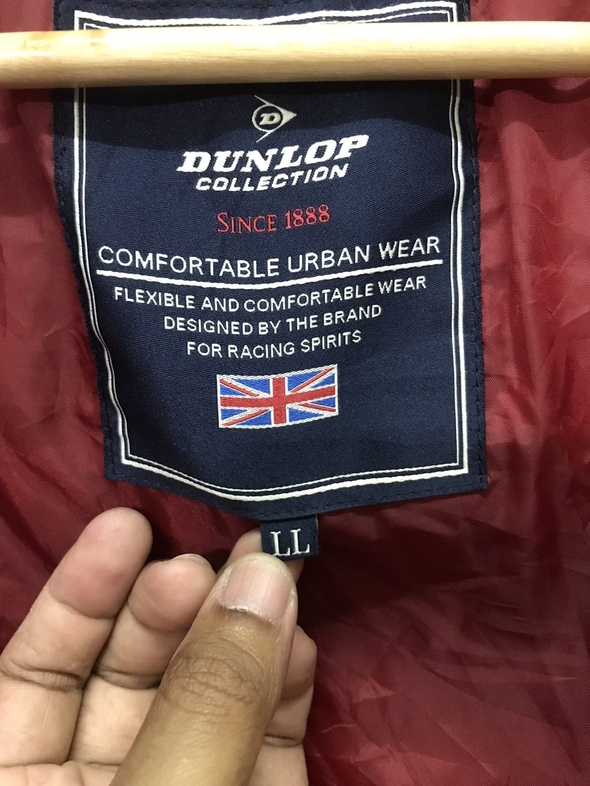 Dunlop × Vintage Dunlop Puffer Jacket X Racing Team X Streetwear Size US L / EU 52-54 / 3 - 14 Thumbnail