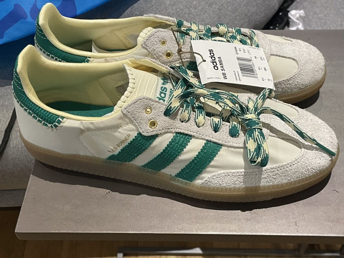 Adidas  Wales Bonner Adidas Wales Bonner Samba White Green | Grailed