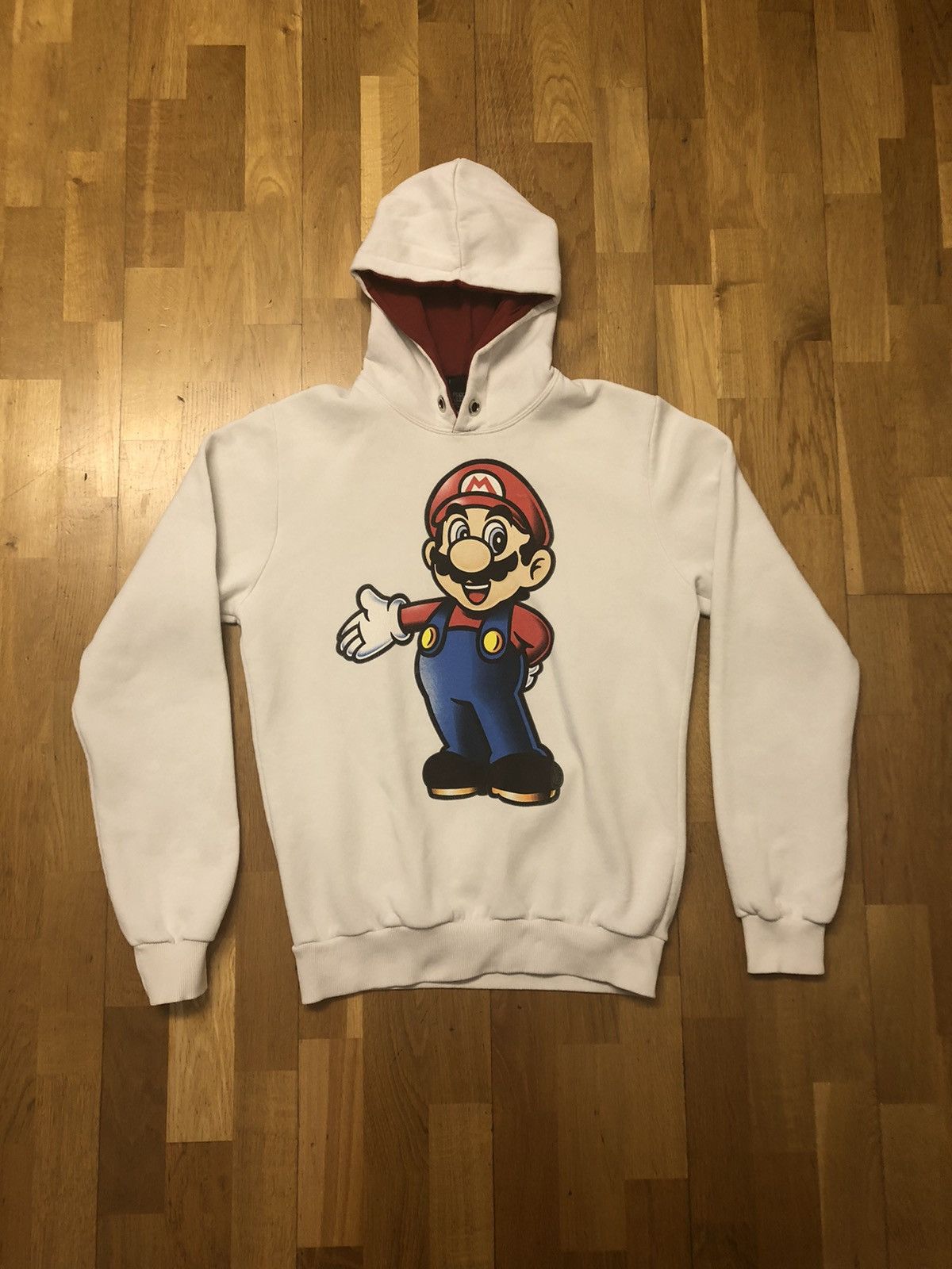 Vintage SUPER MARIO NINTENDO VINTAGE RARE PRINT CLASSIC HOODIE | Grailed