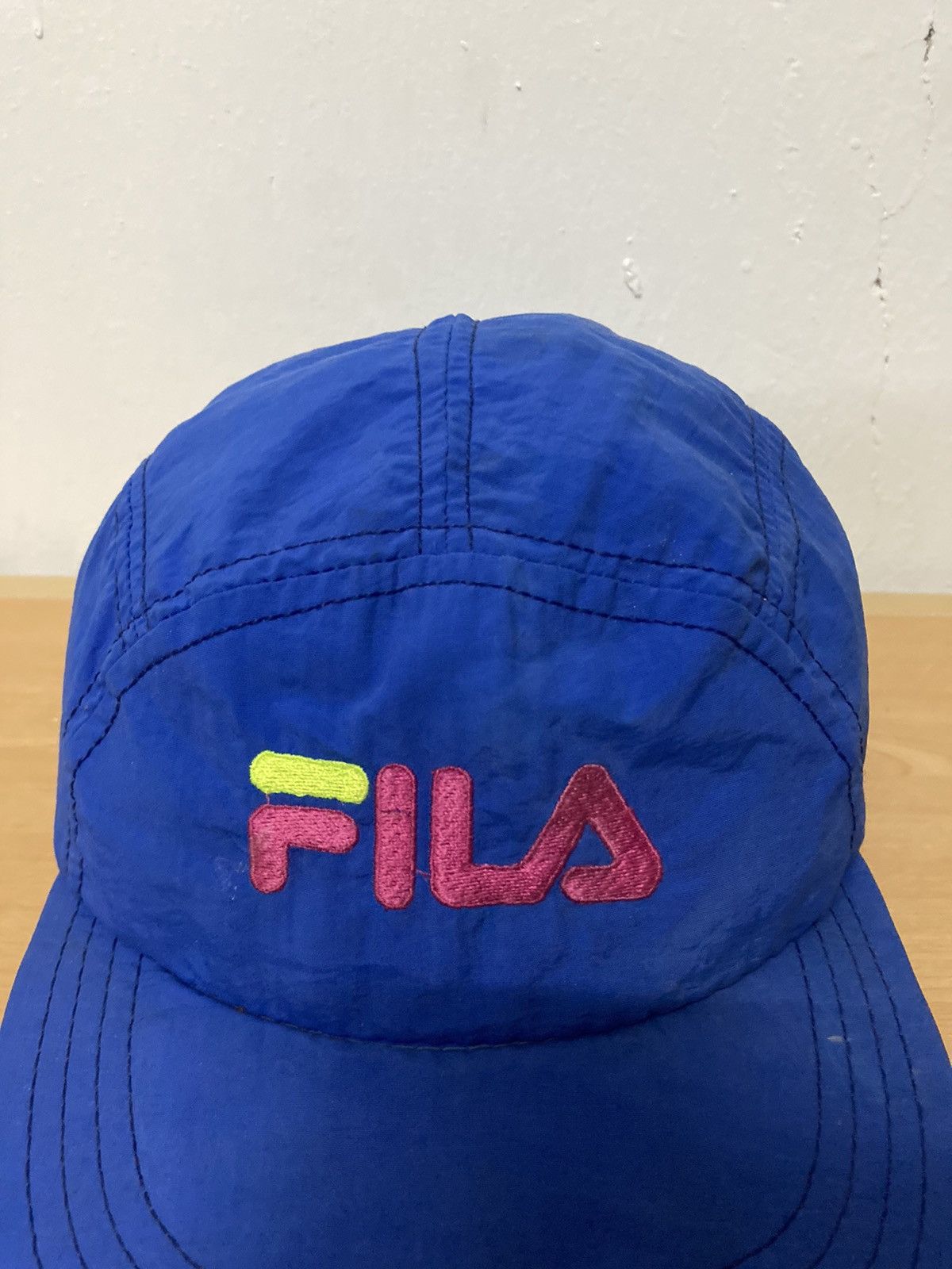 Fila × Vintage Vintage Fila 5 Panel Fitted Cap Size ONE SIZE - 6 Thumbnail