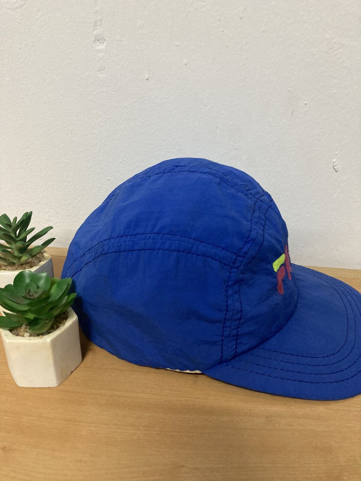 Fila × Vintage Vintage Fila 5 Panel Fitted Cap Size ONE SIZE - 4 Thumbnail