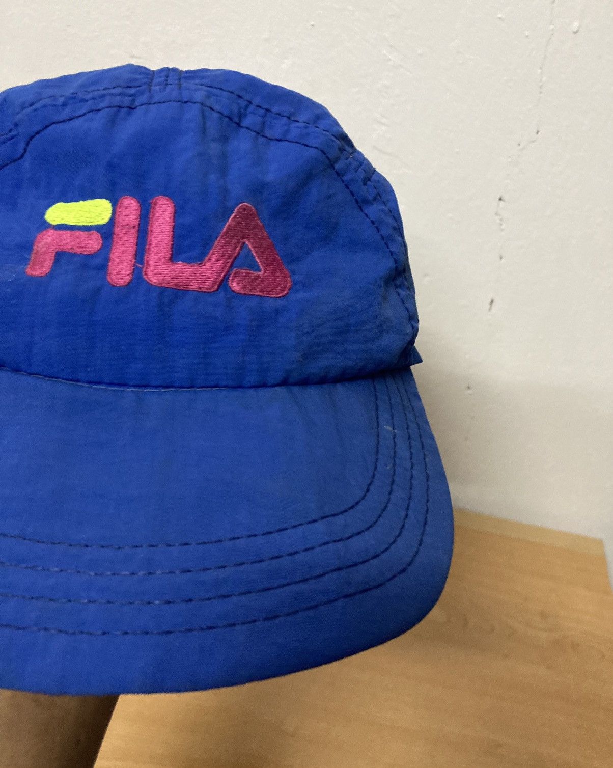 Fila × Vintage Vintage Fila 5 Panel Fitted Cap Size ONE SIZE - 8 Thumbnail