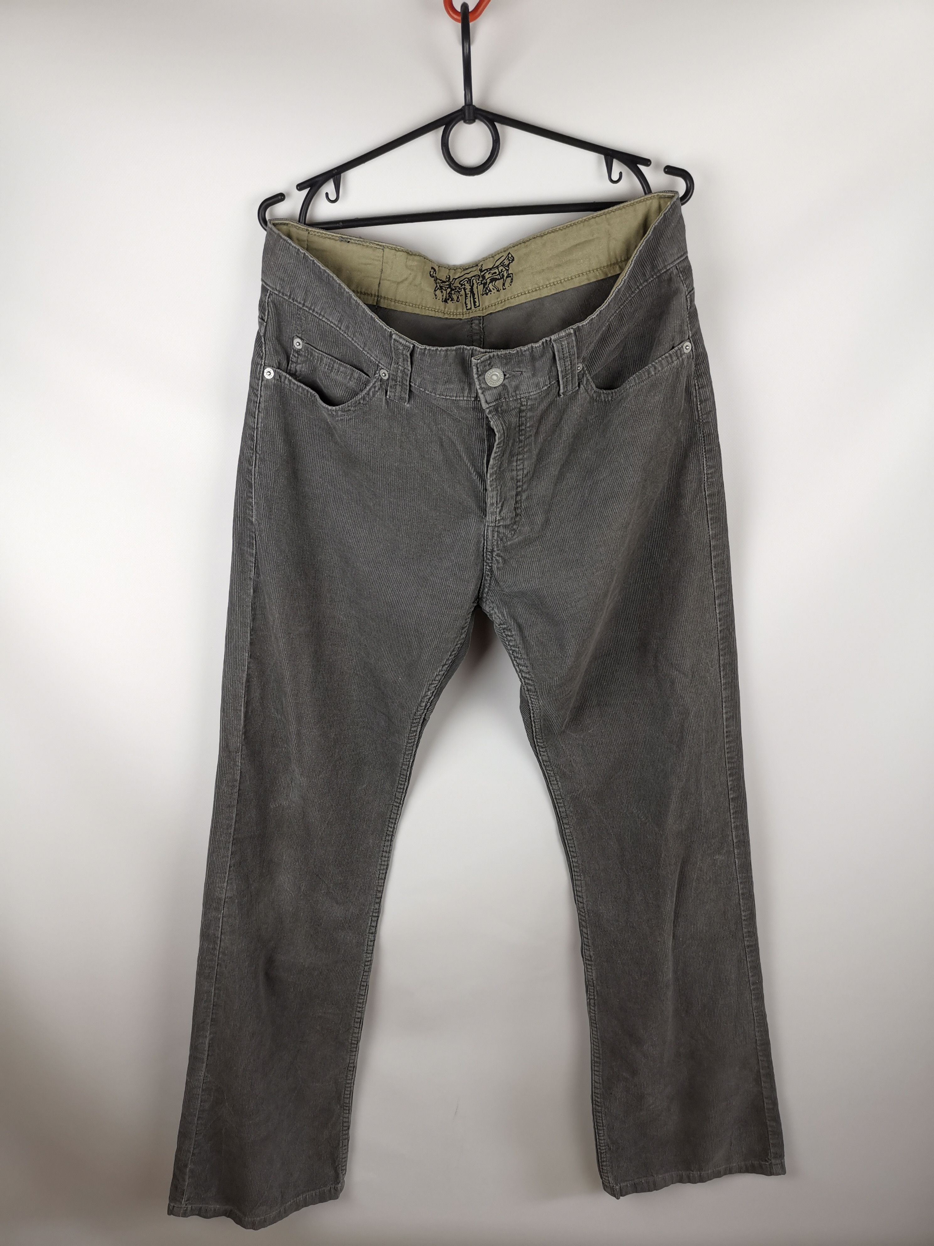 Levi's Levi's 512 vintage grey corduroy velvet casual pants Size US 33 - 2 Thumbnail