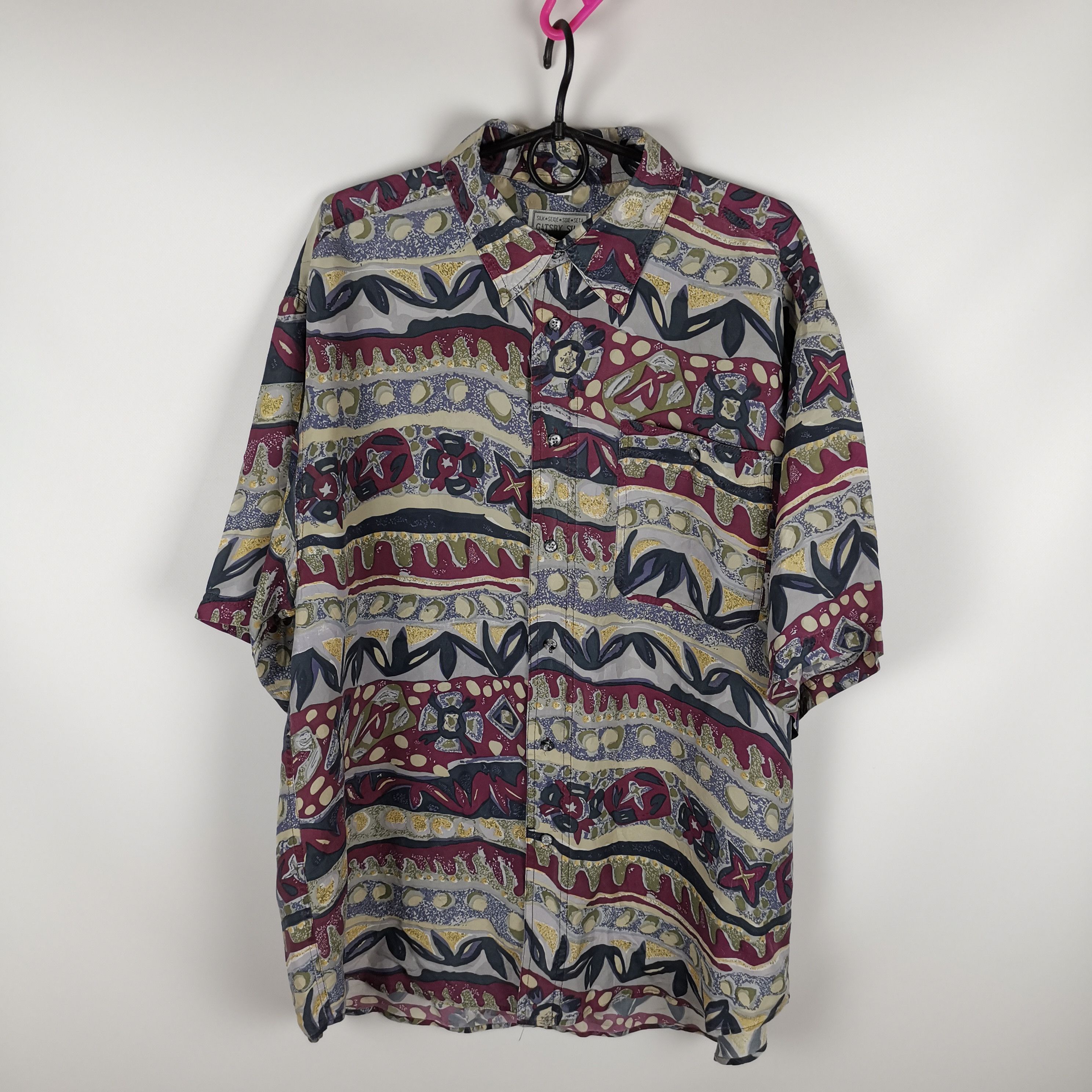 Vintage Vintage Gatsby silk international Dior style shirt Size US XL / EU 56 / 4 - 1 Thumbnail
