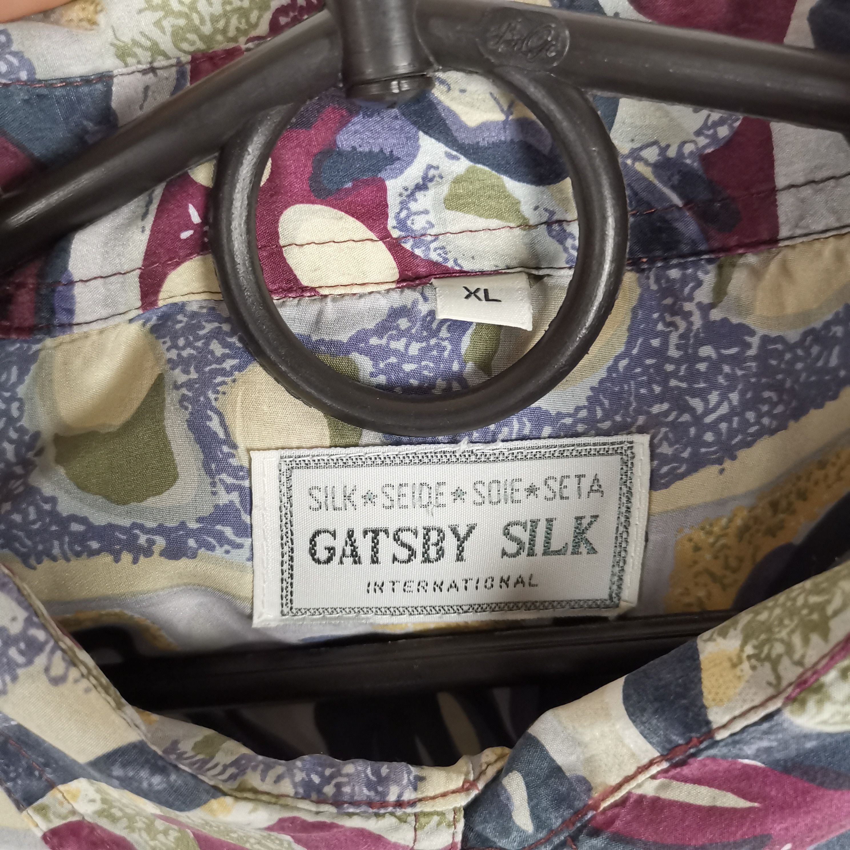 Vintage Vintage Gatsby silk international Dior style shirt Size US XL / EU 56 / 4 - 3 Thumbnail