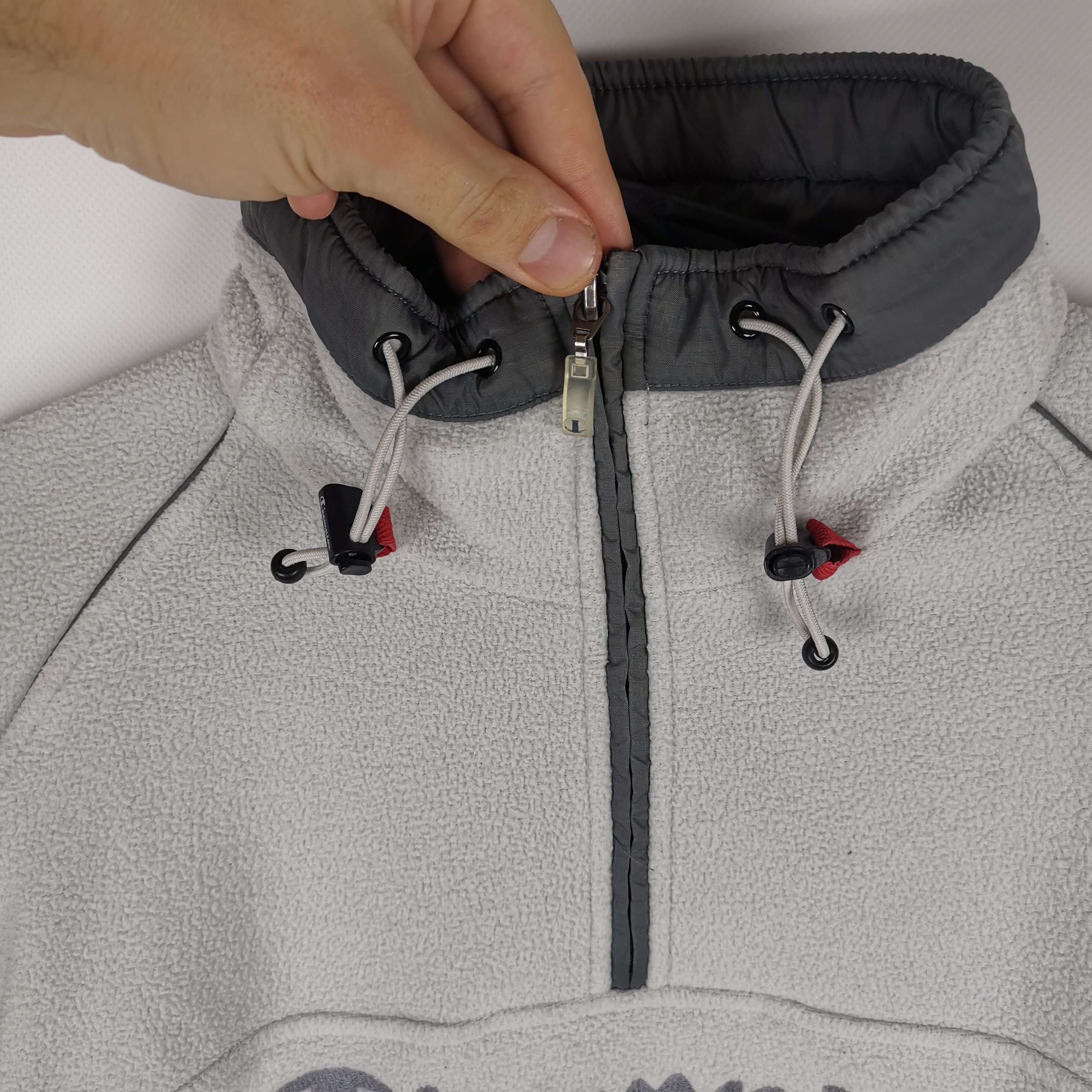 Champion Champion Vintage big logo snap t fleece sweater jacket Size US L / EU 52-54 / 3 - 4 Thumbnail