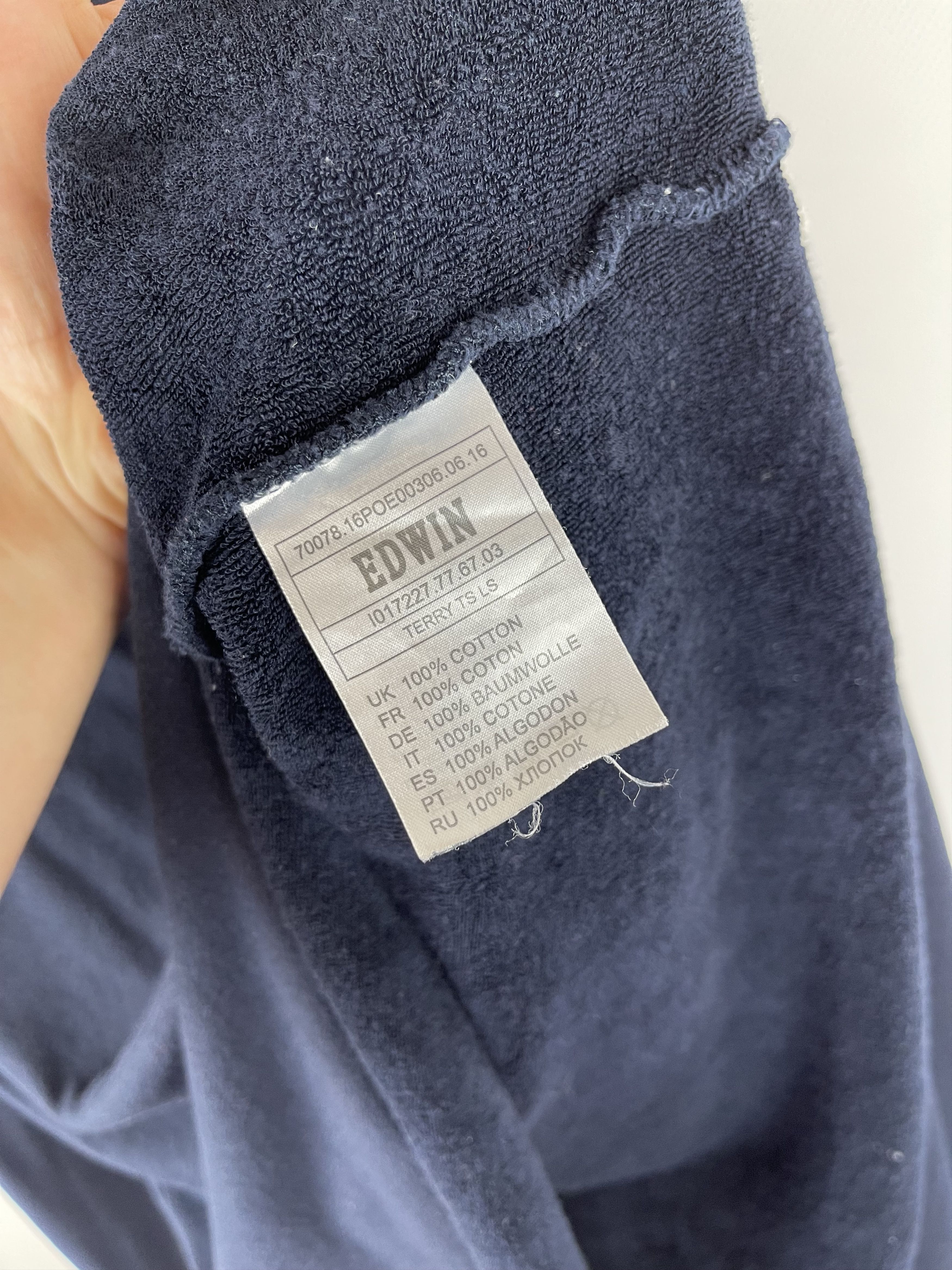 Edwin × Japanese Brand Edwin Terry TS long sleeve sweatshirt size XL Size US XL / EU 56 / 4 - 12 Thumbnail
