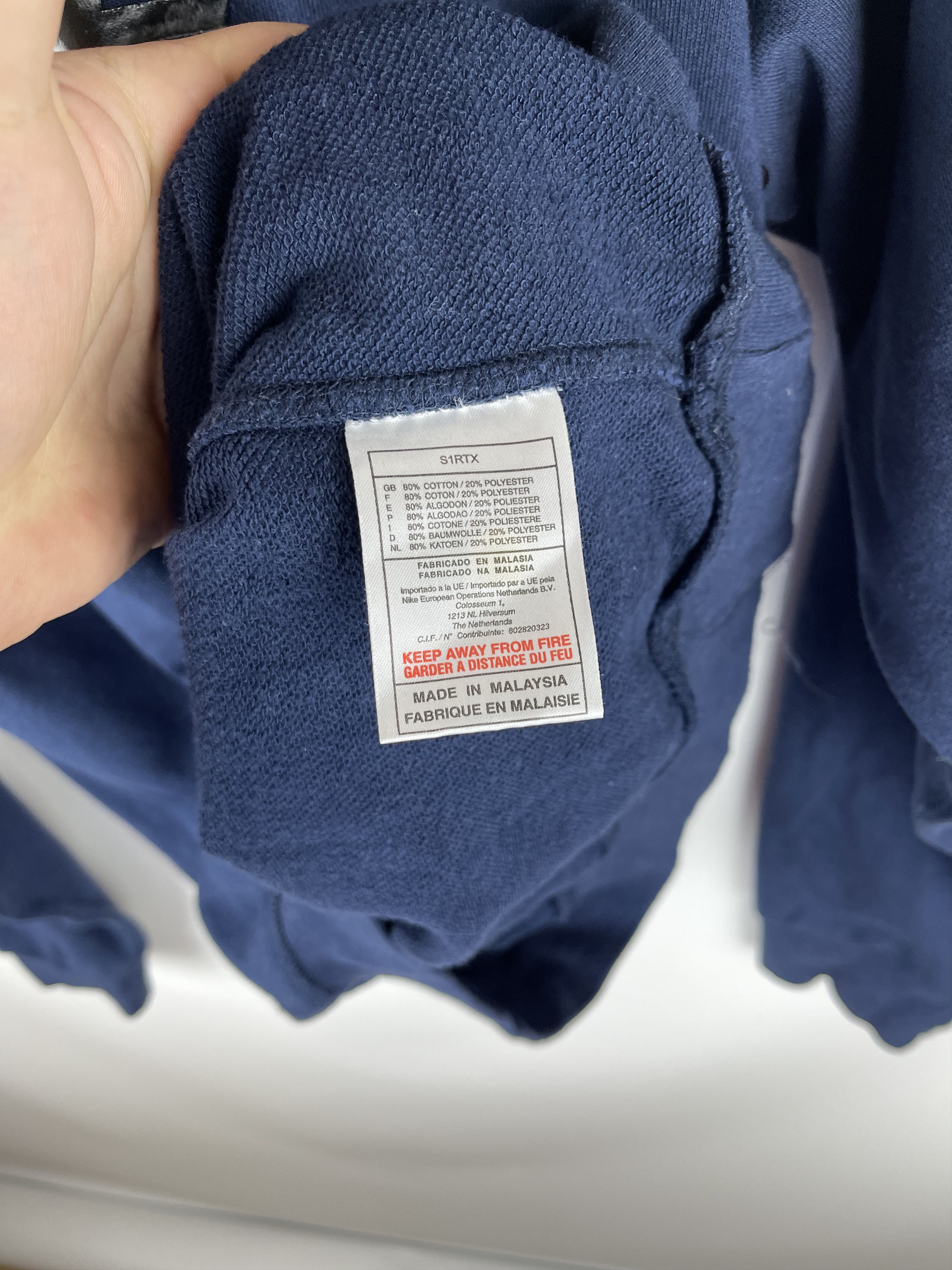 Nike Nike vintage y2k big logo navy sweater sweatshirt Size US M / EU 48-50 / 2 - 8 Thumbnail