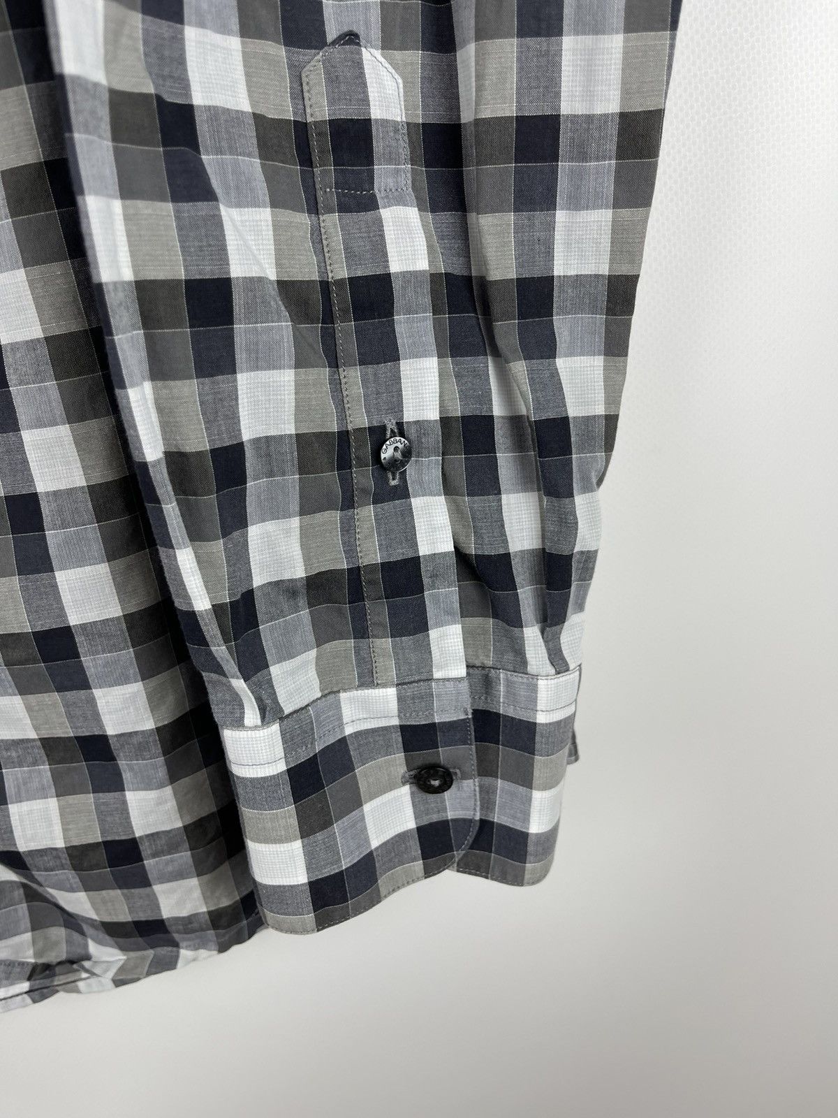Dolce & Gabbana Dolce & Gabbana Gold grey checkered long sleeve shirt Size US M / EU 48-50 / 2 - 6 Thumbnail