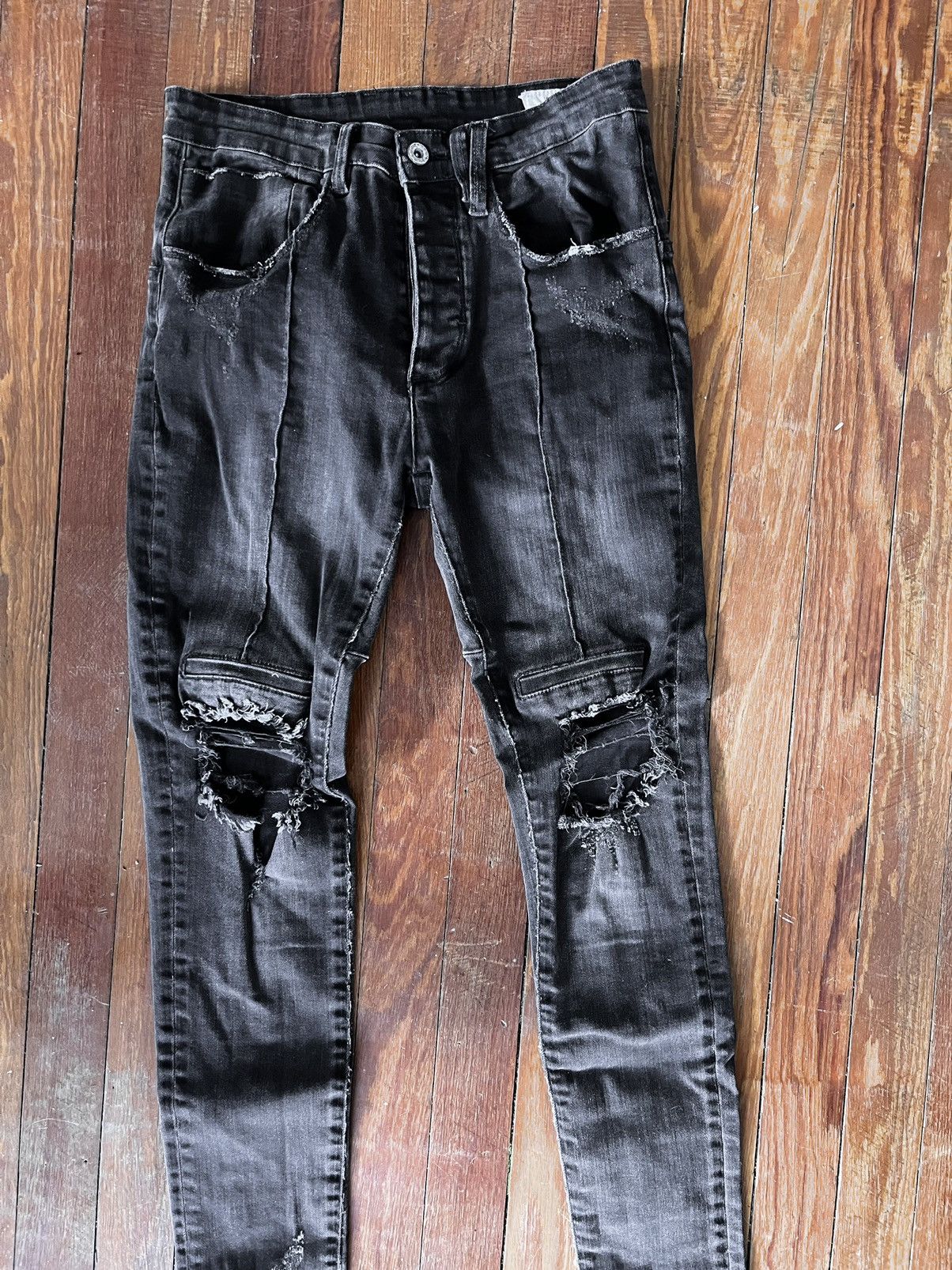 Kollar Clothing KOLLAR Faded Denim Jeans Size US 29 - 2 Thumbnail