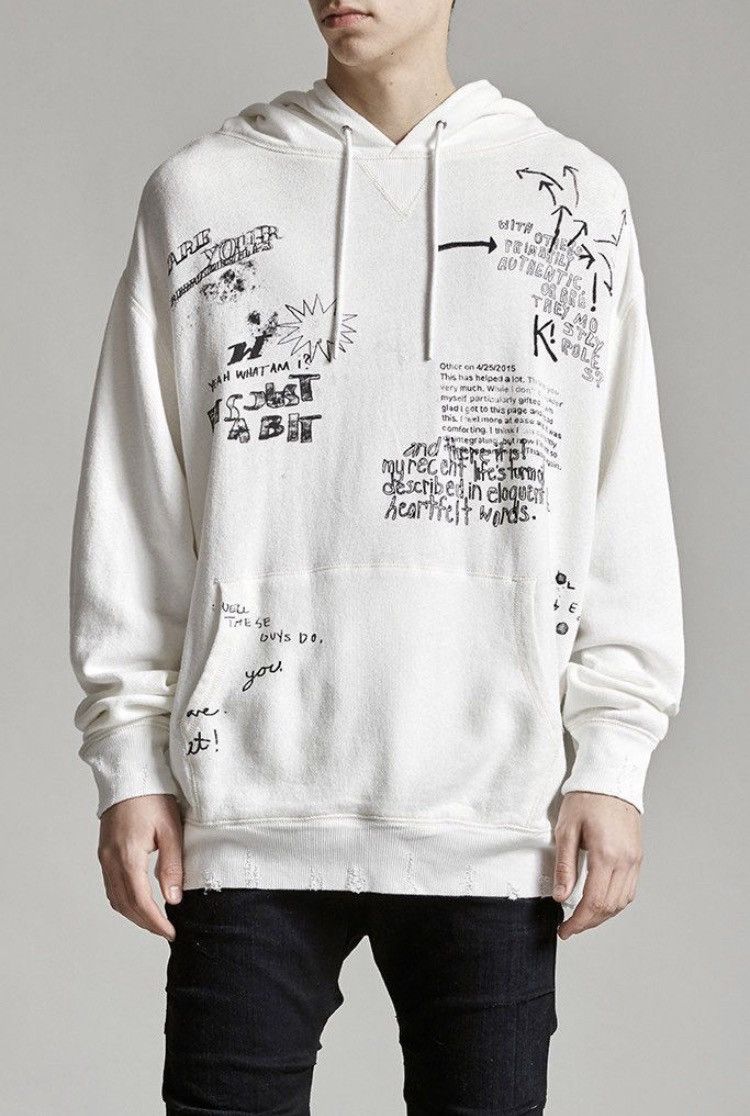 Doodle hoodie. OVERSIZED. XS
